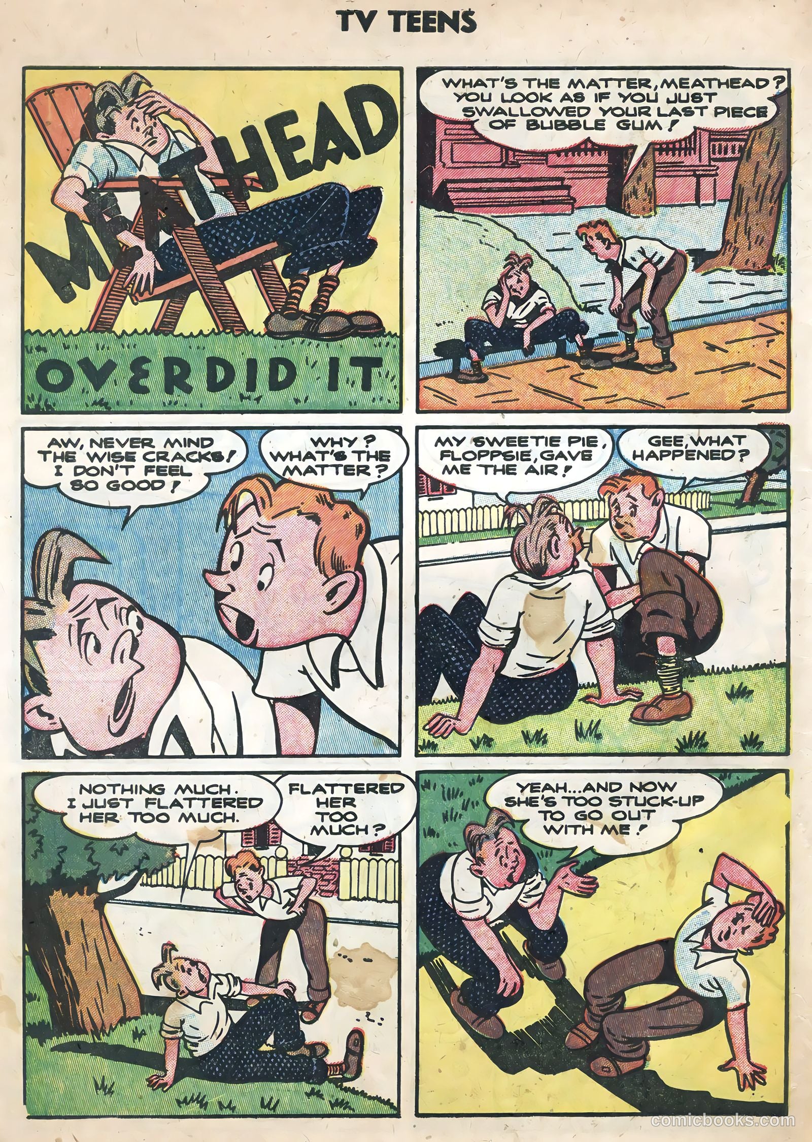 TV Teens #14 (1954) — page 34 of 36