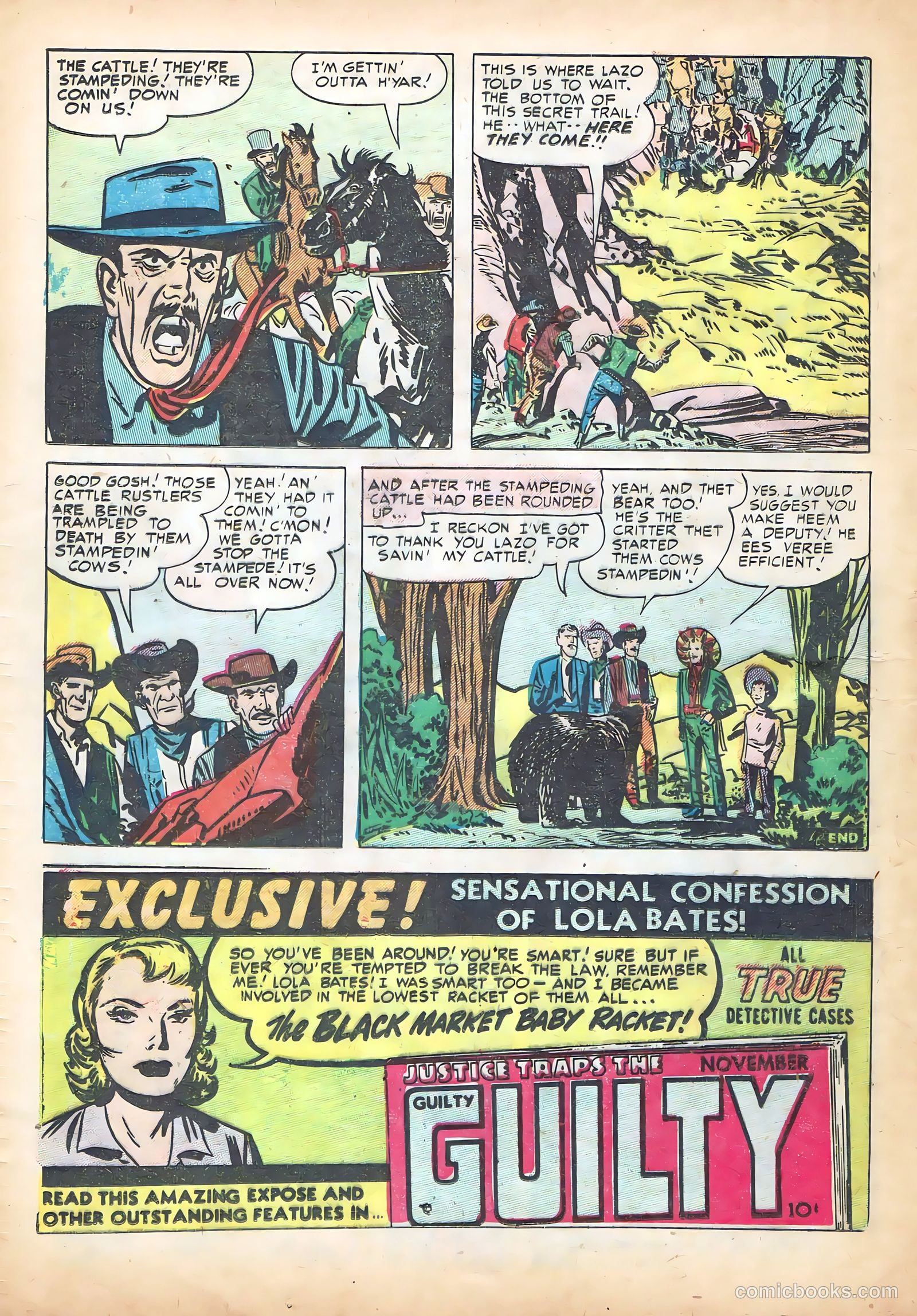 Prize Comics Western #96 (1950) — page 20 of 35