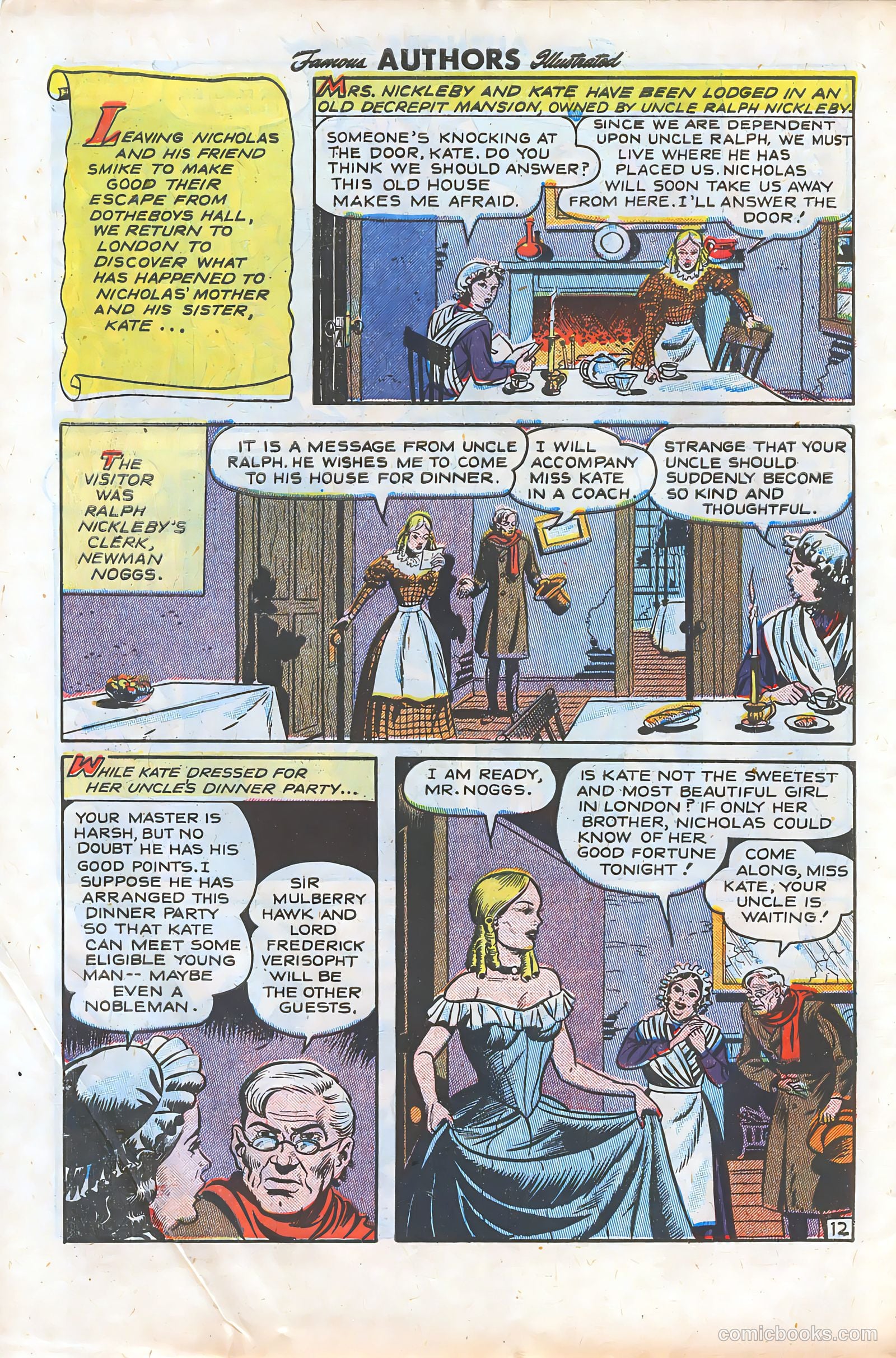 Stories By Famous Authors Illustrated 9 - Nicholas Nickleby #1 — page 14 of 52
