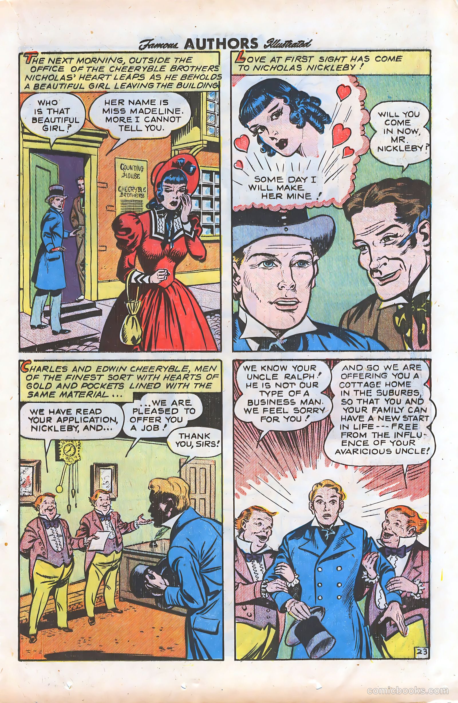 Stories By Famous Authors Illustrated 9 - Nicholas Nickleby #1 — page 25 of 52