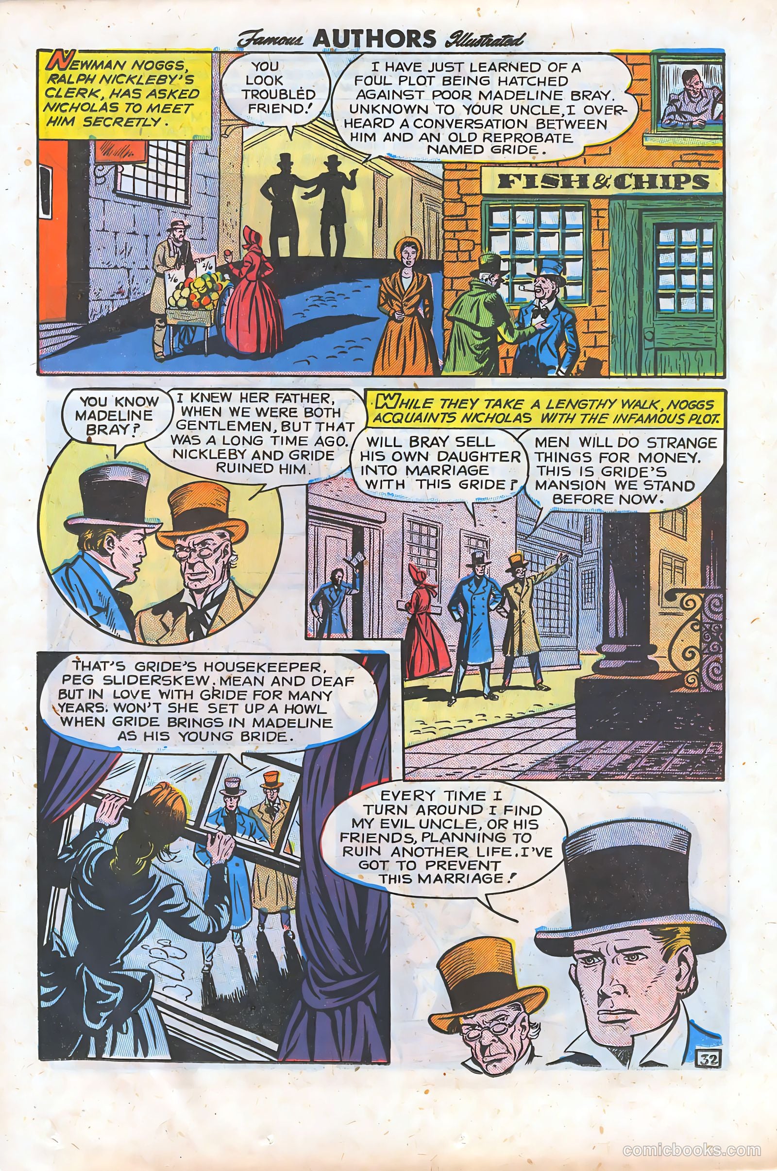 Stories By Famous Authors Illustrated 9 - Nicholas Nickleby #1 — page 34 of 52