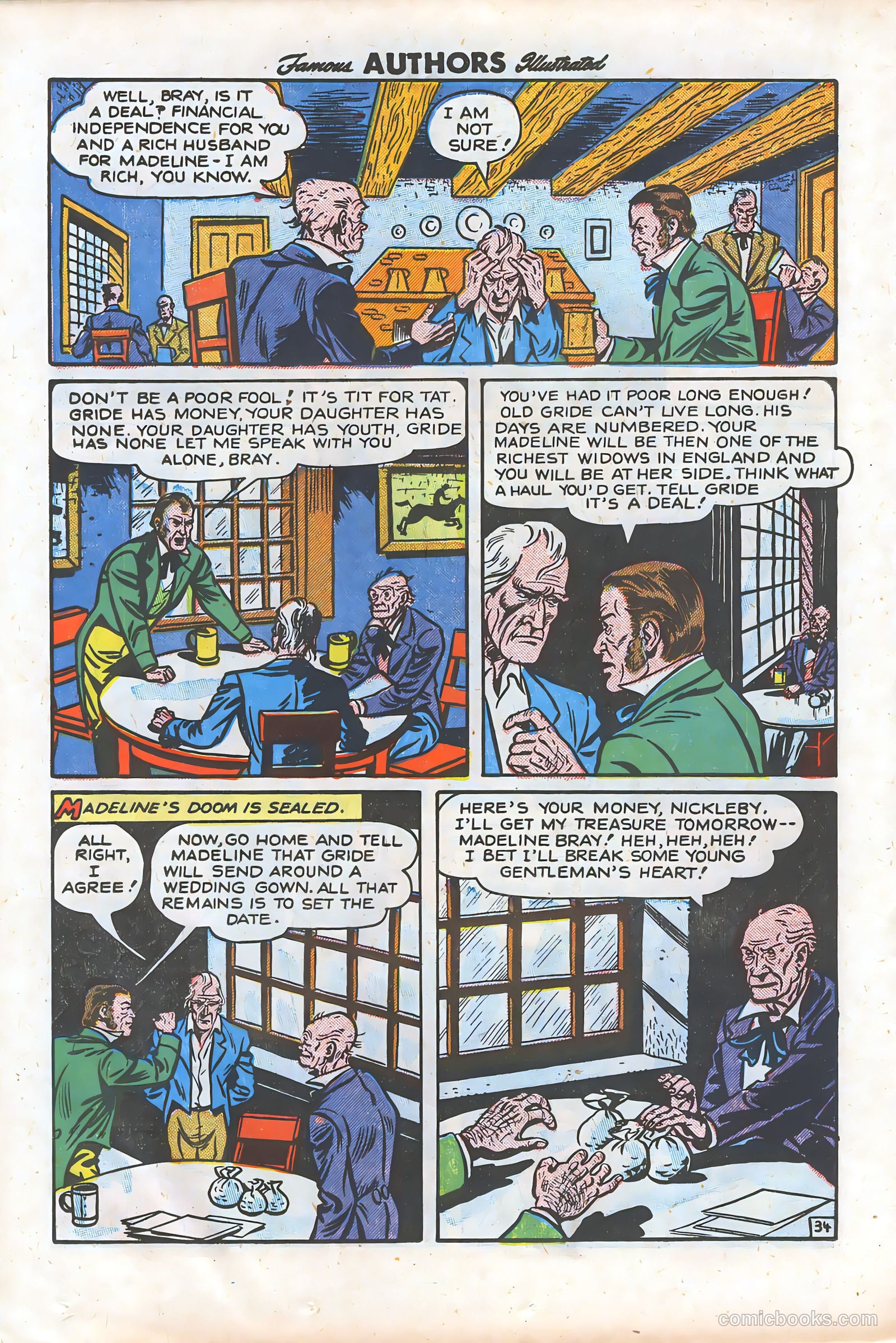 Stories By Famous Authors Illustrated 9 - Nicholas Nickleby #1 — page 36 of 52