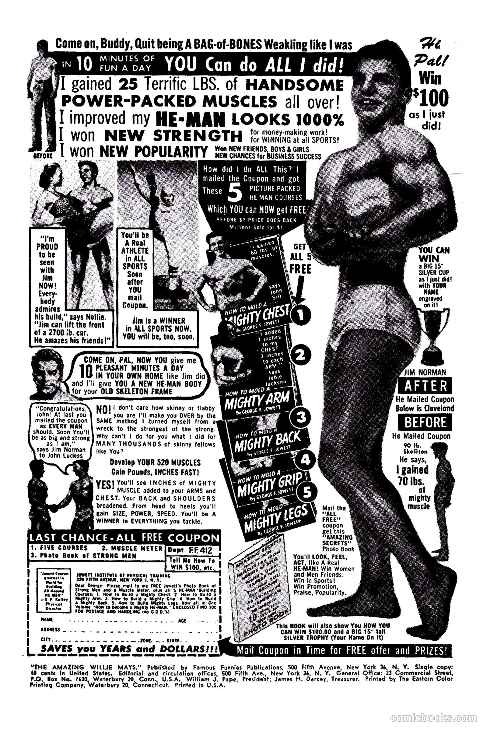 The Amazing Willie Mays #1 (1954) — page 2 of 36