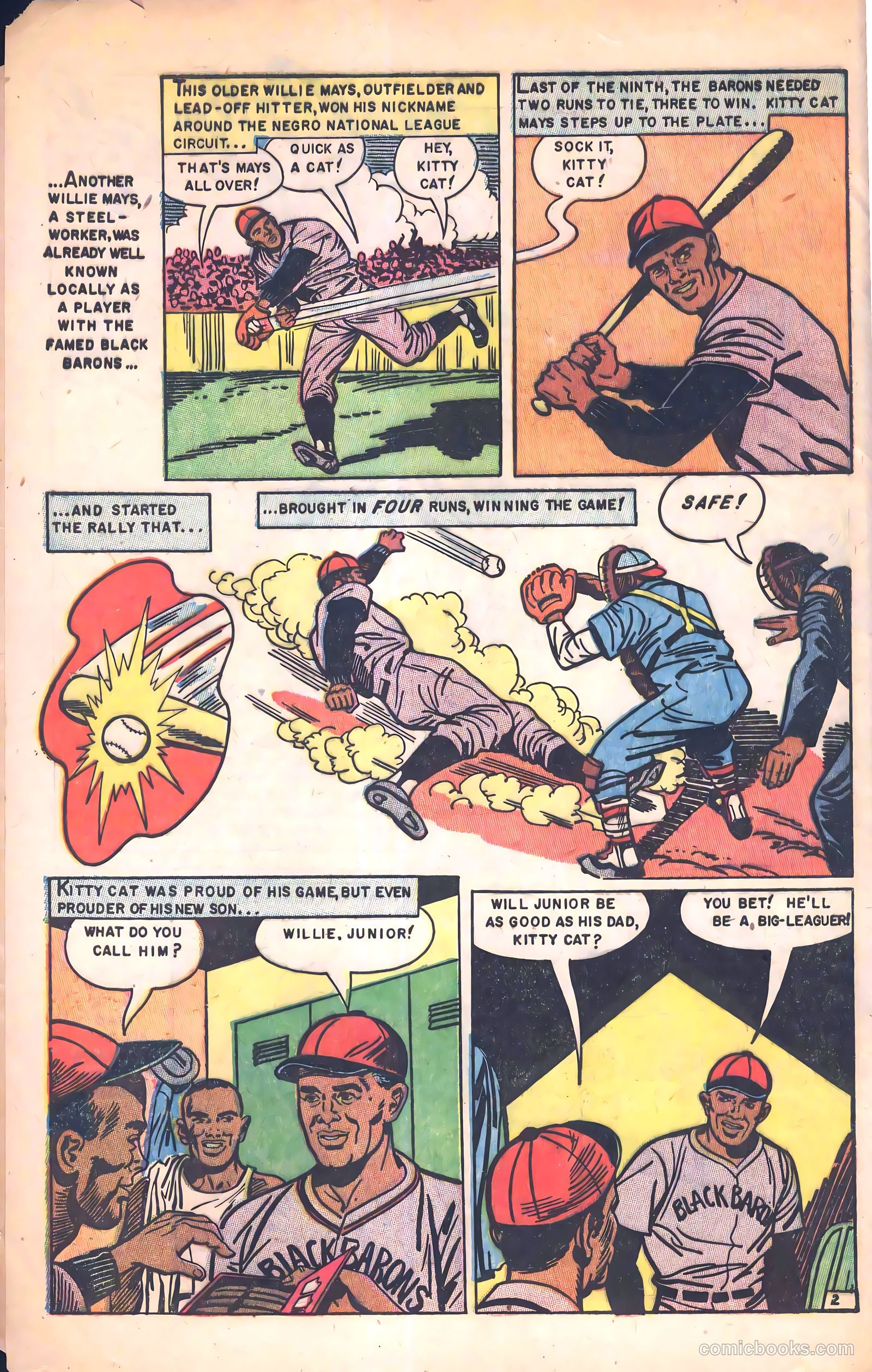 The Amazing Willie Mays #1 (1954) — page 4 of 36