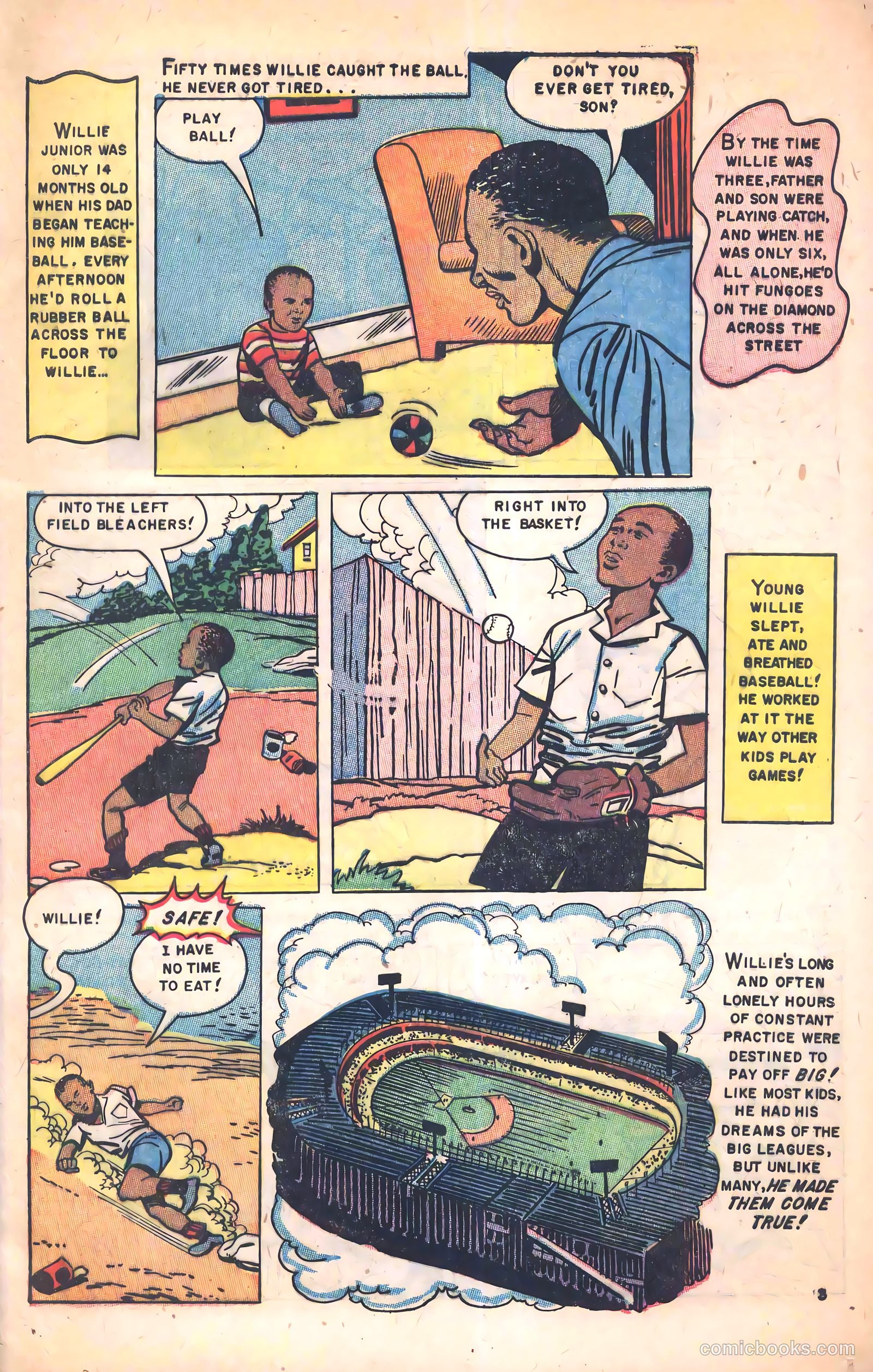 The Amazing Willie Mays #1 (1954) — page 5 of 36