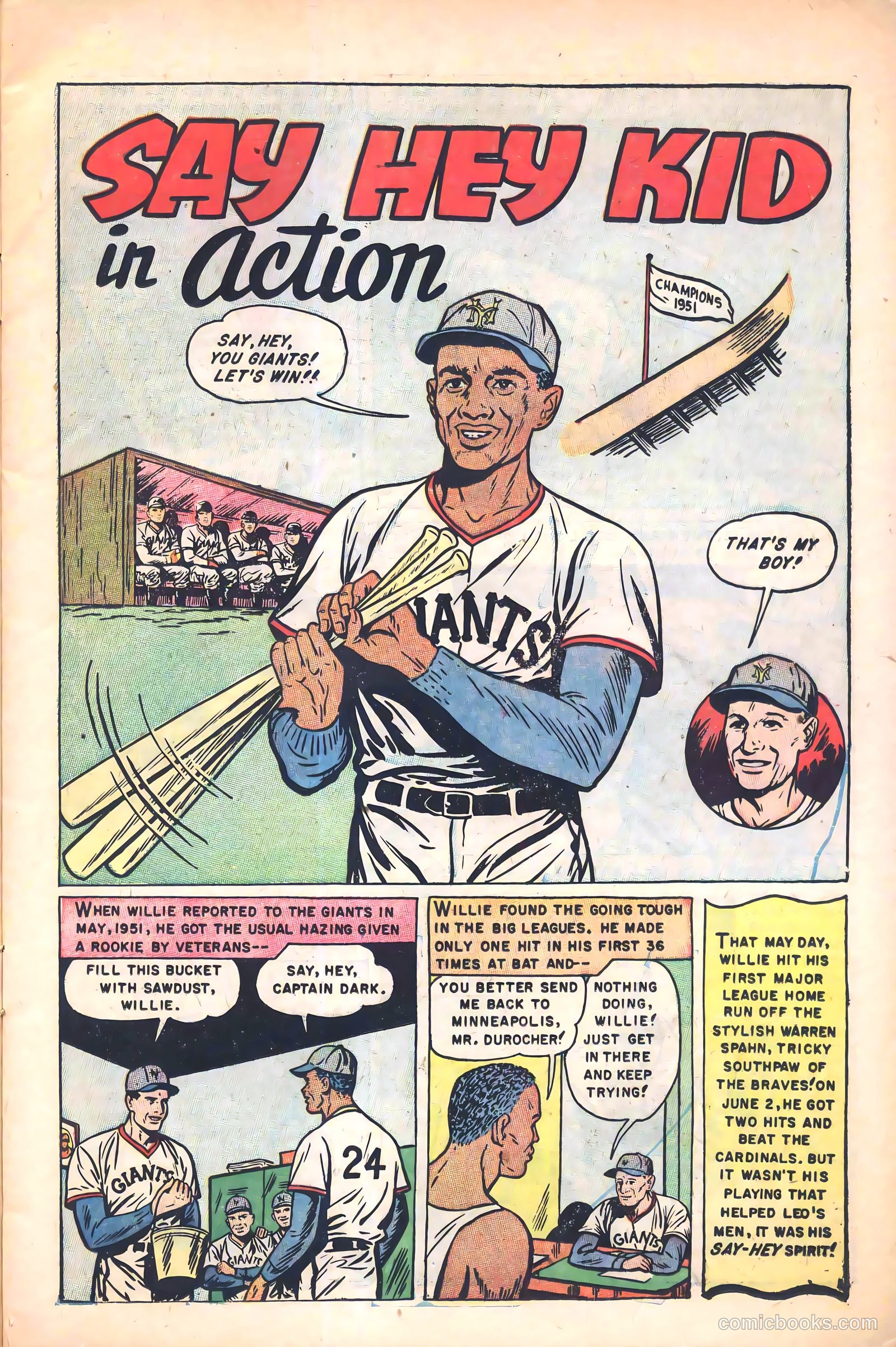 The Amazing Willie Mays #1 (1954) — page 11 of 36
