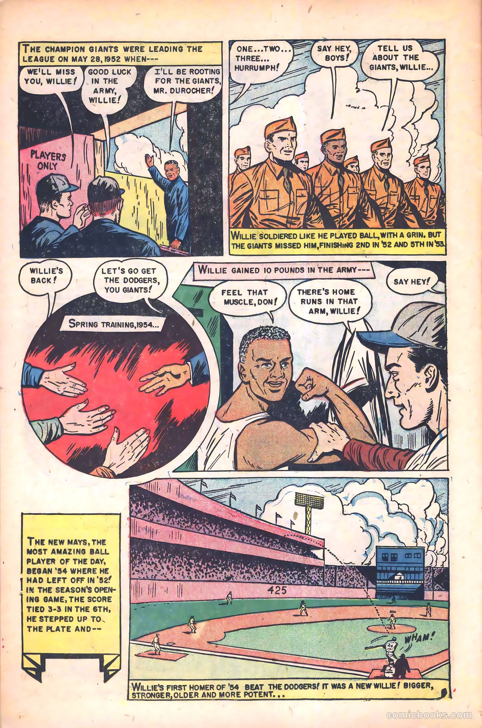The Amazing Willie Mays #1 (1954) — page 14 of 36