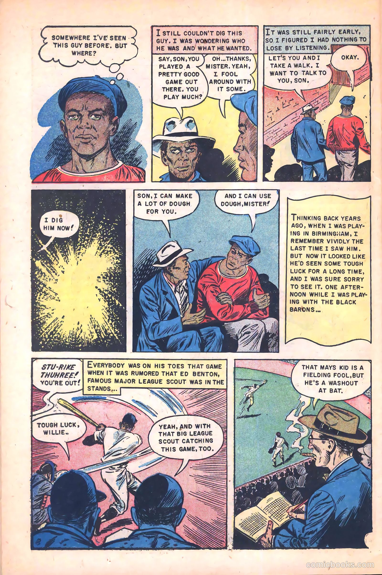 The Amazing Willie Mays #1 (1954) — page 22 of 36