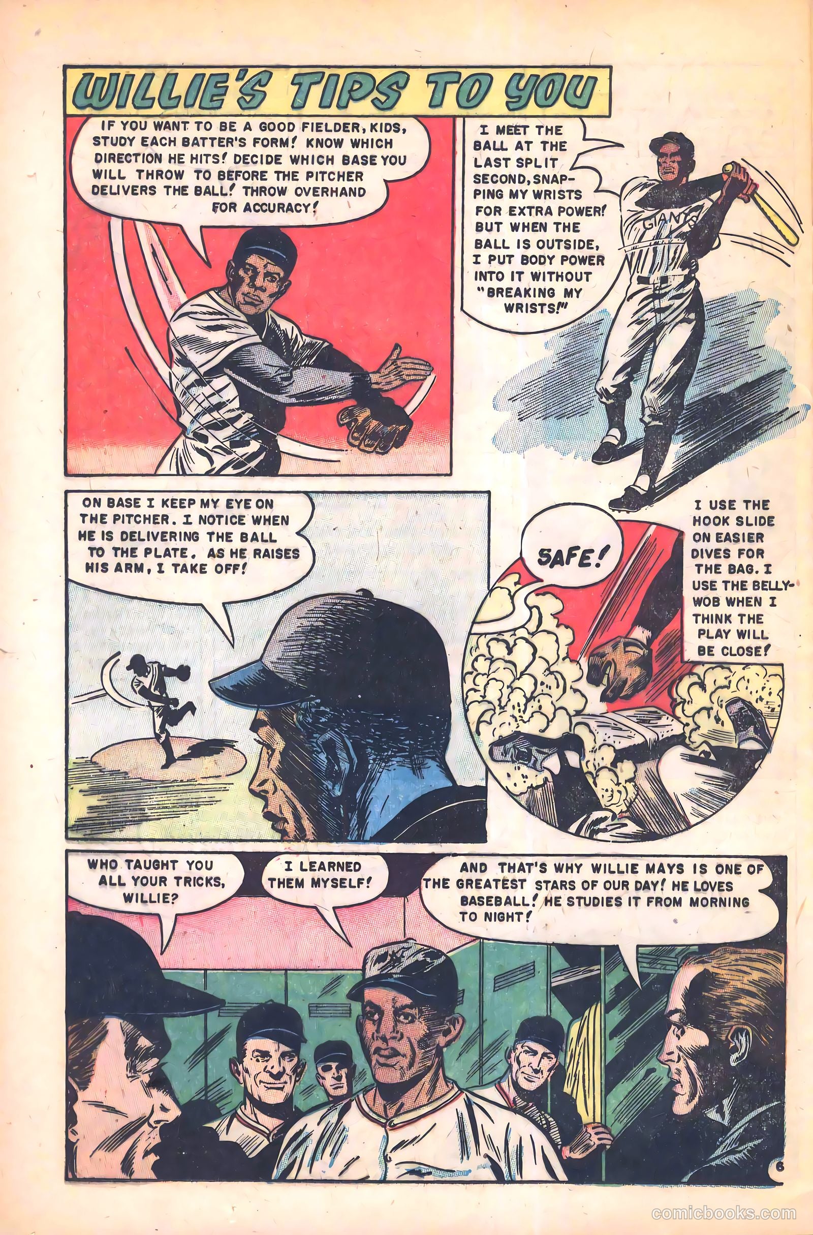 The Amazing Willie Mays #1 (1954) — page 24 of 36