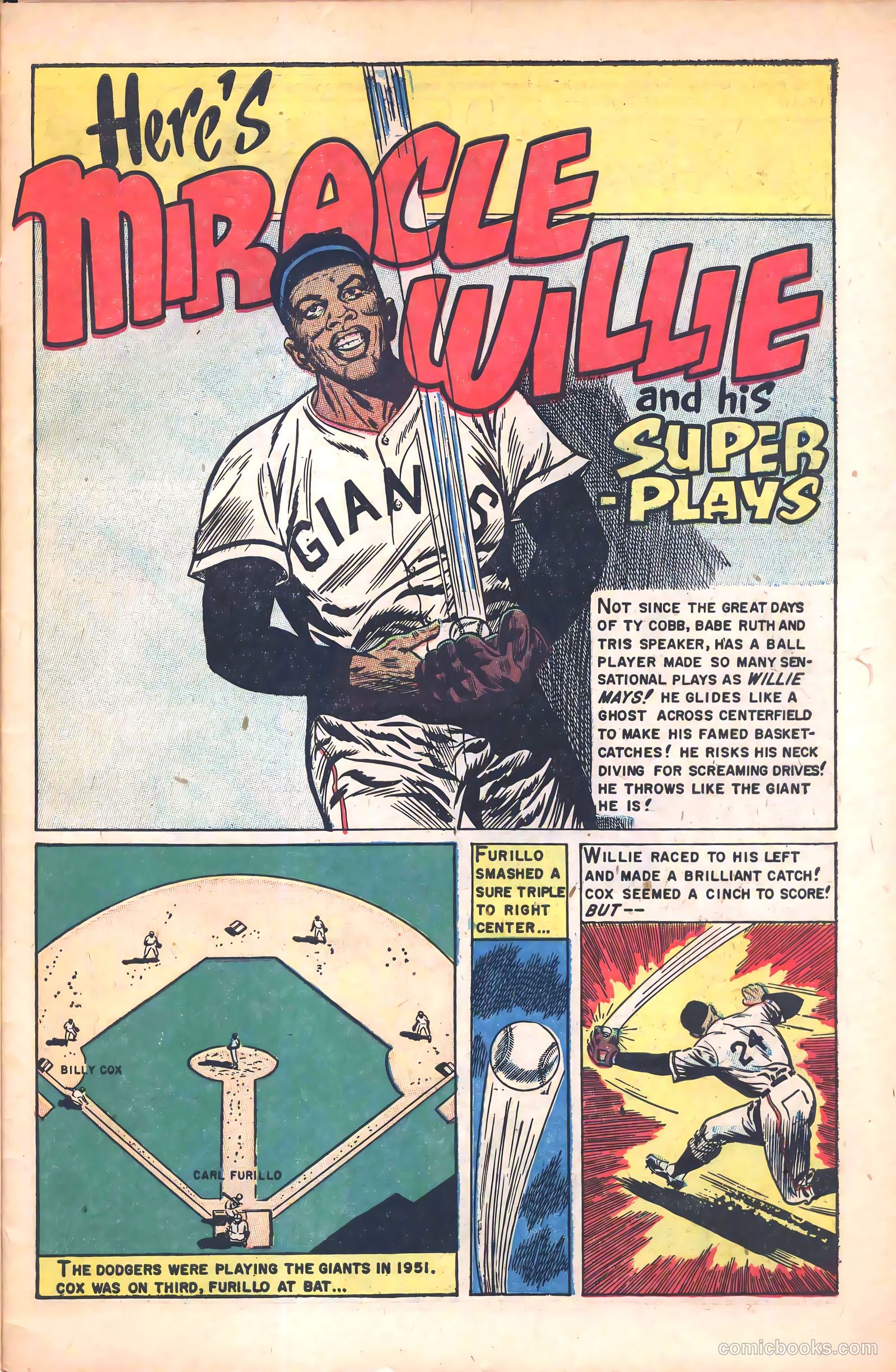The Amazing Willie Mays #1 (1954) — page 27 of 36