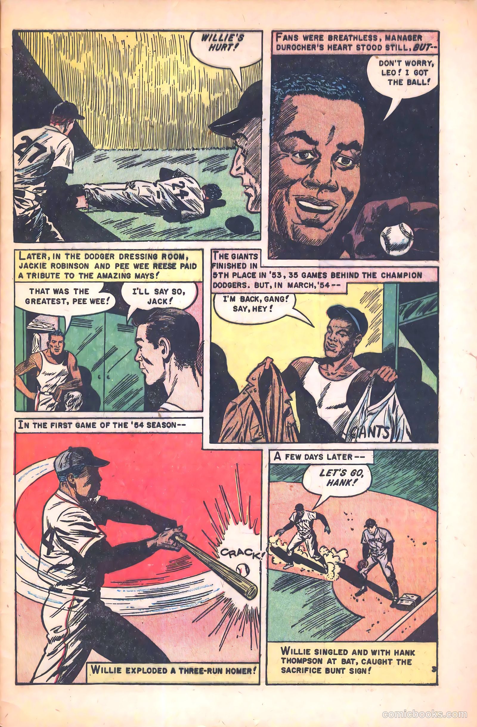 The Amazing Willie Mays #1 (1954) — page 29 of 36