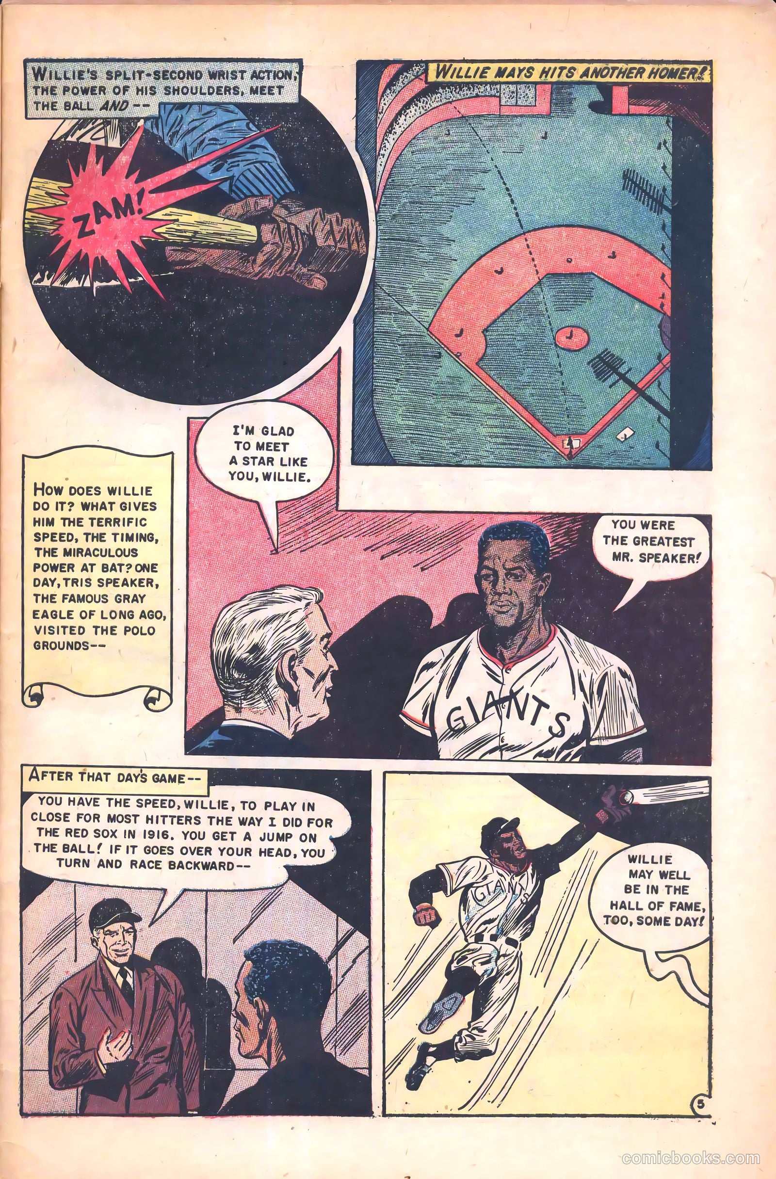 The Amazing Willie Mays #1 (1954) — page 31 of 36