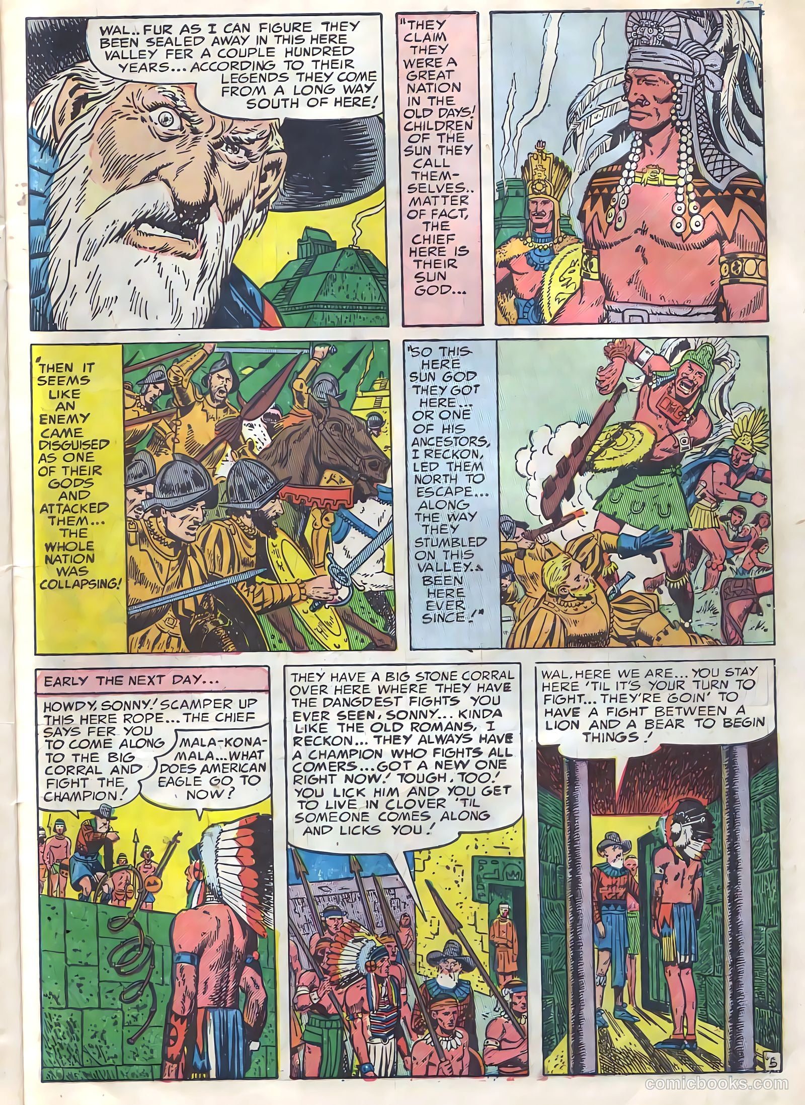 Prize Comics Western #102 (1950) — page 7 of 36