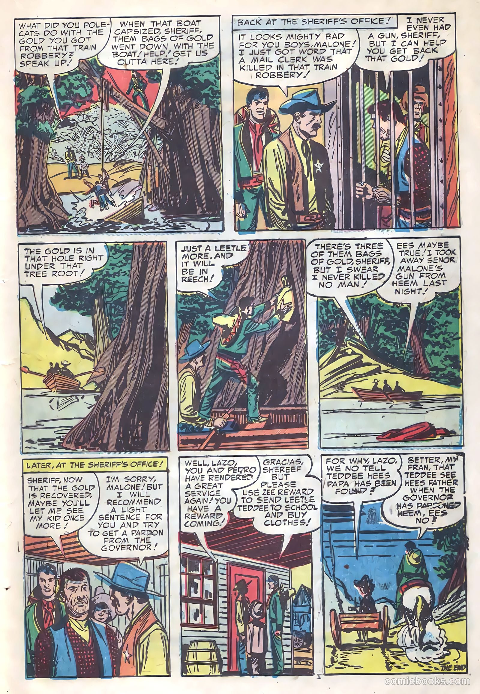 Prize Comics Western #102 (1950) — page 21 of 36