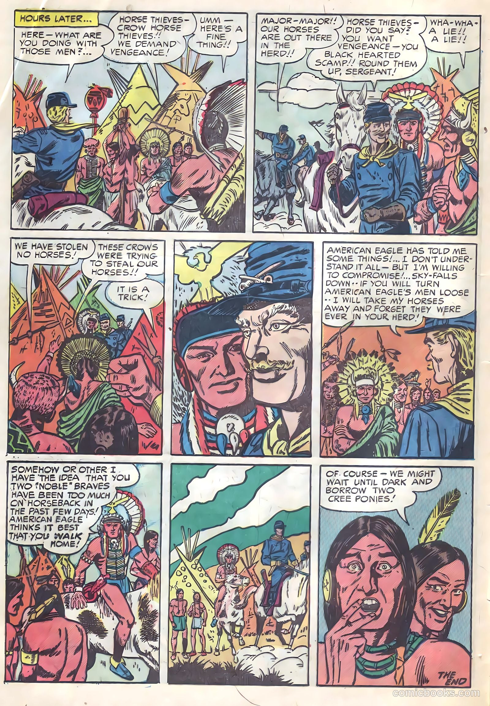 Prize Comics Western #102 (1950) — page 32 of 36