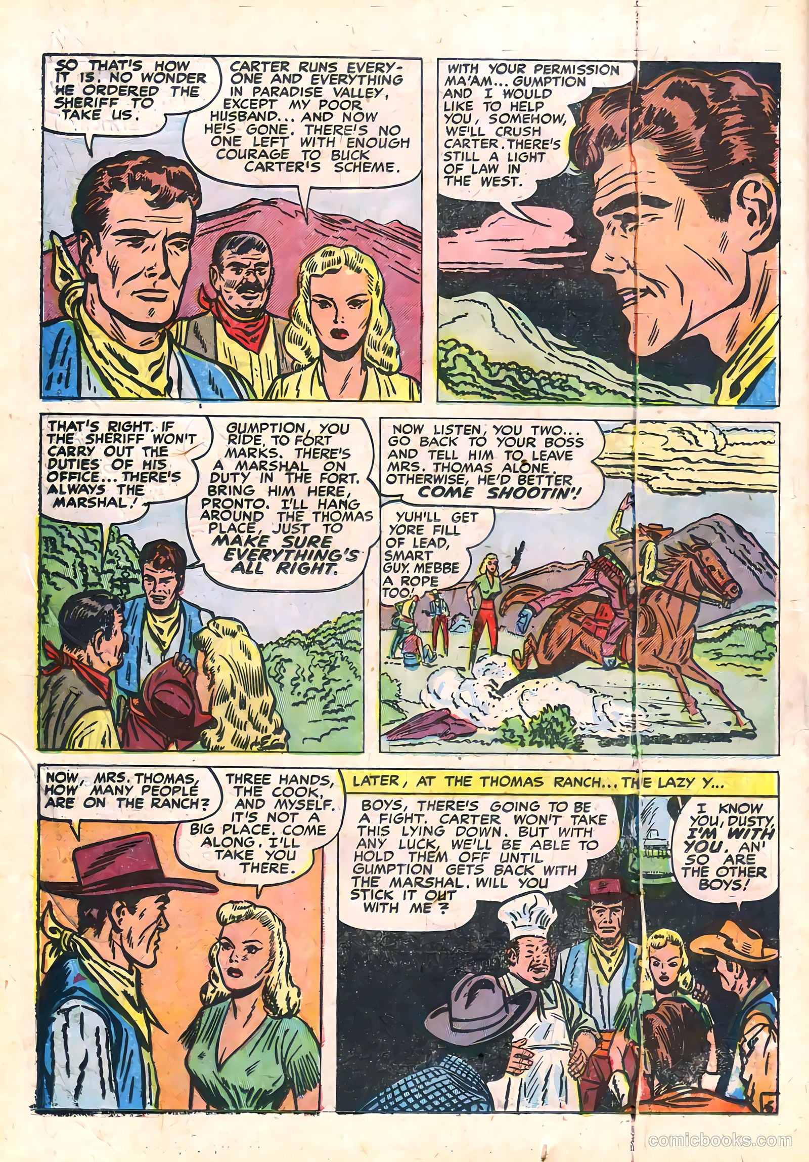 Prize Comics Western #84 (1950) — page 18 of 52