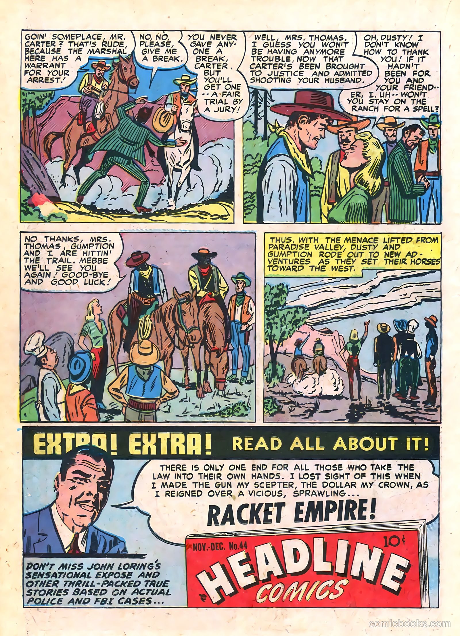 Prize Comics Western #84 (1950) — page 20 of 52