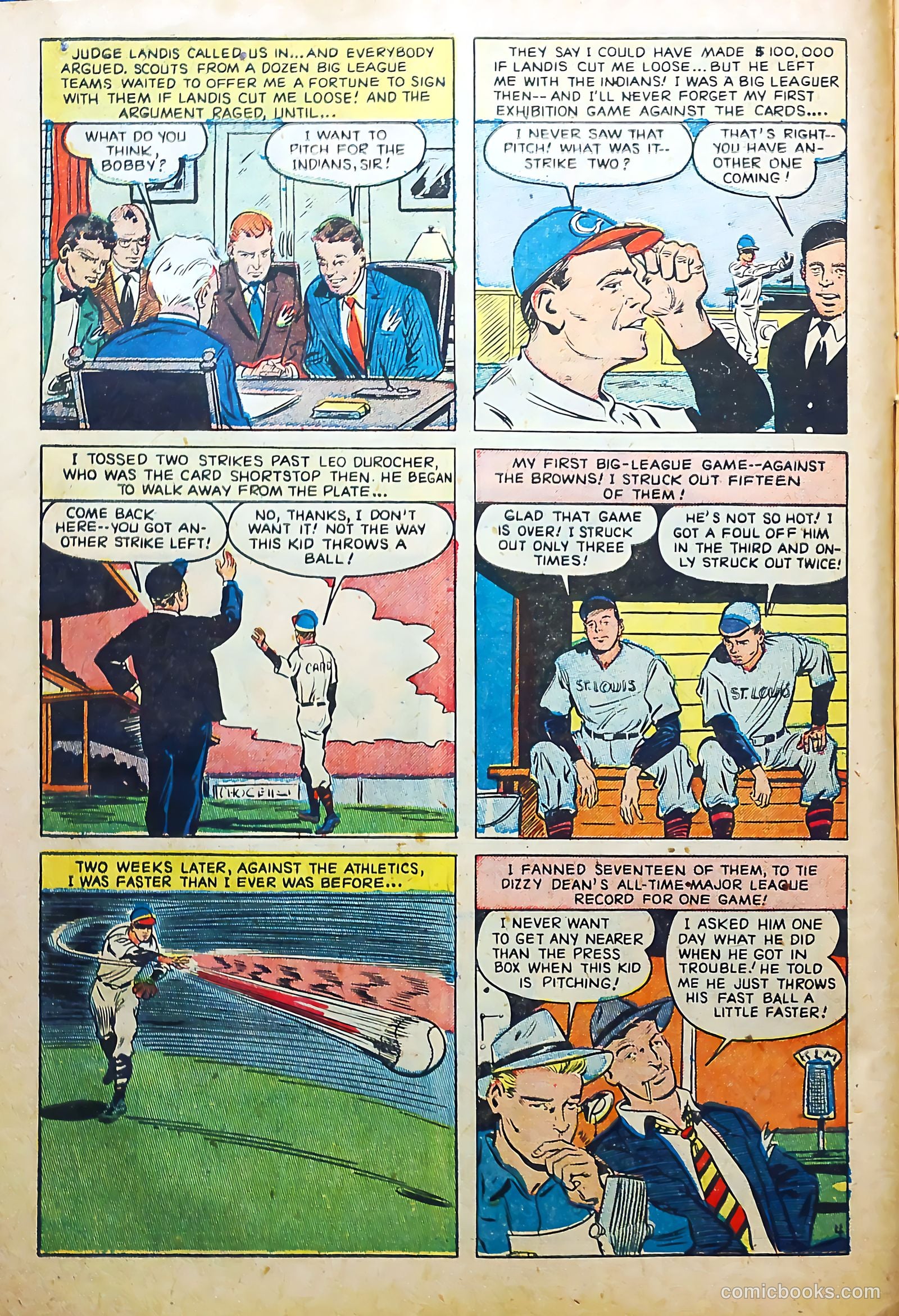Baseball Thrills #10 (1951) — page 6 of 36