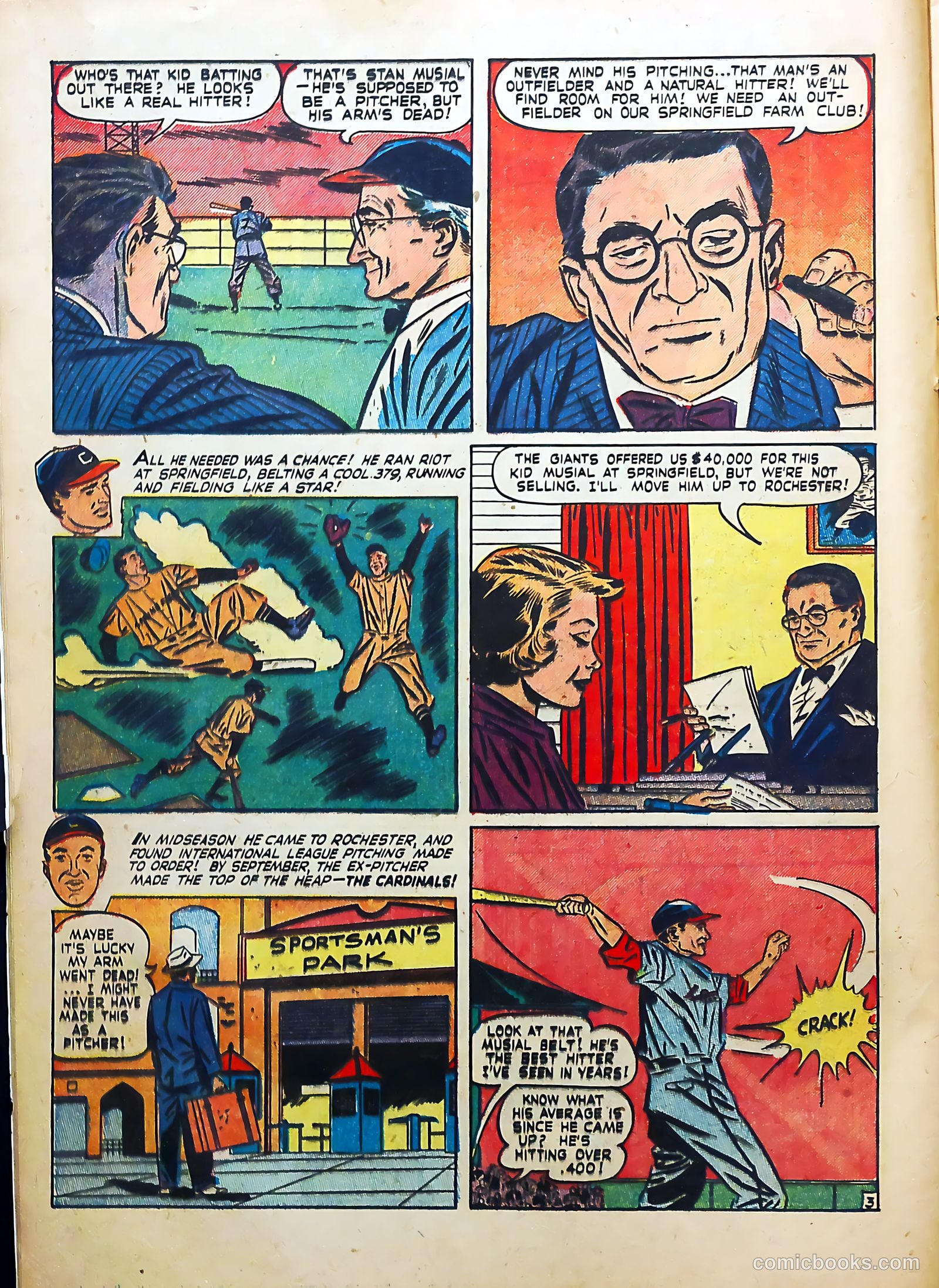 Baseball Thrills #10 (1951) — page 12 of 36