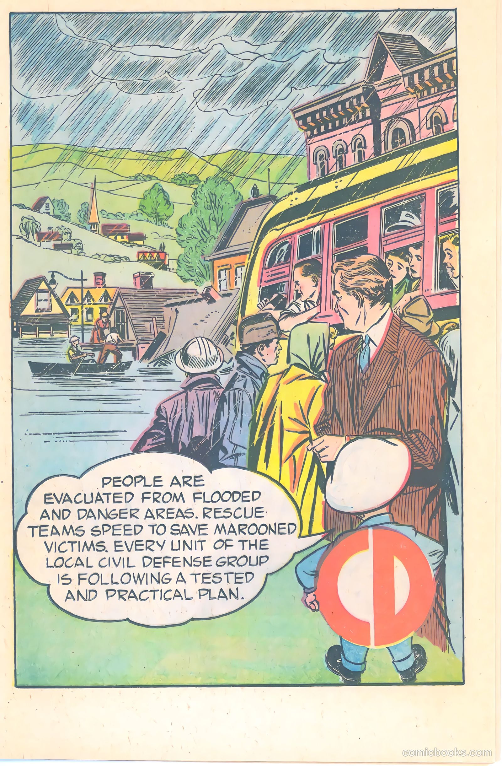 Mr. Civil Defense Tells About Natural Disasters! #1 (1956) — page 7 of 16
