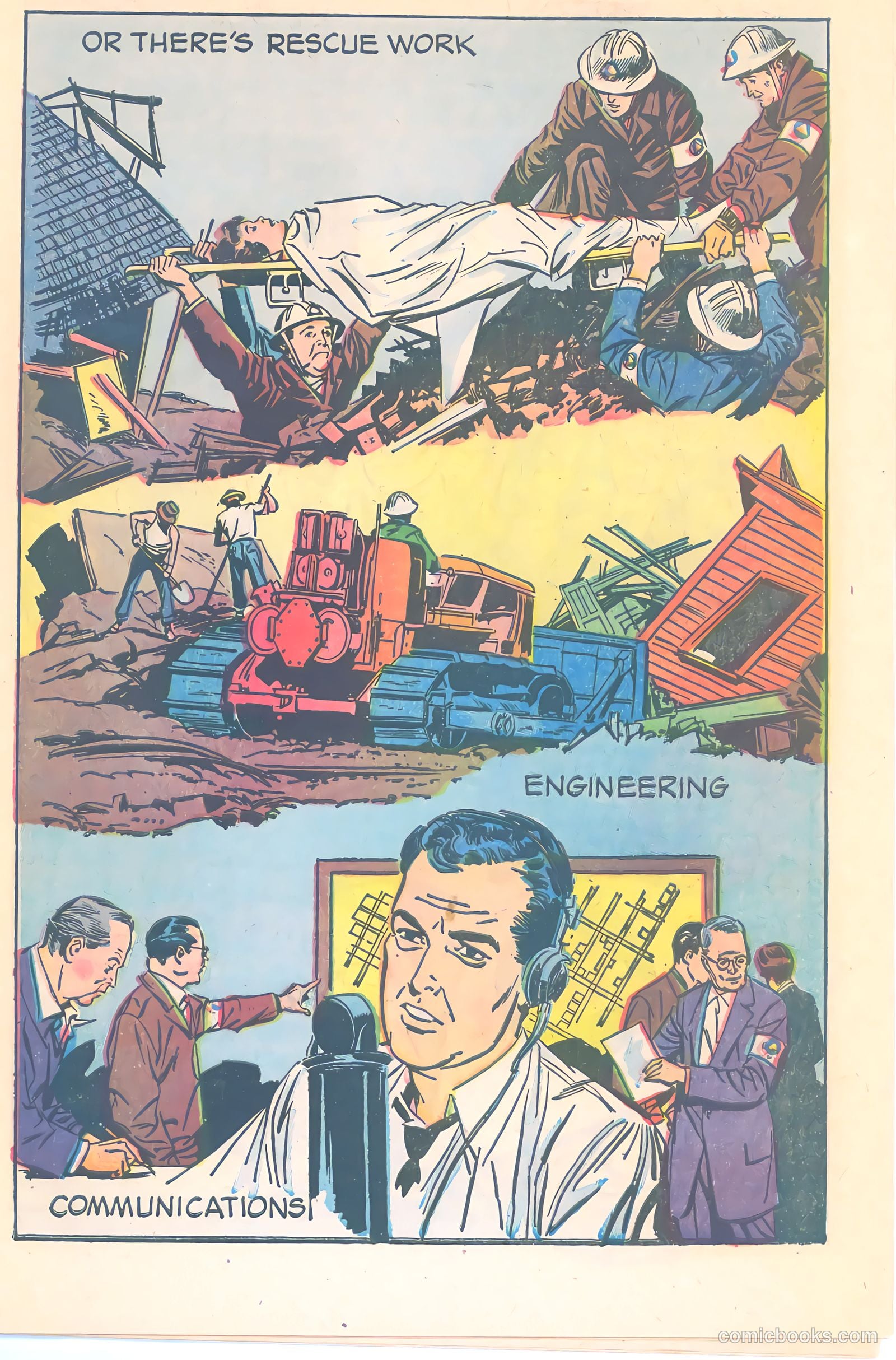 Mr. Civil Defense Tells About Natural Disasters! #1 (1956) — page 13 of 16
