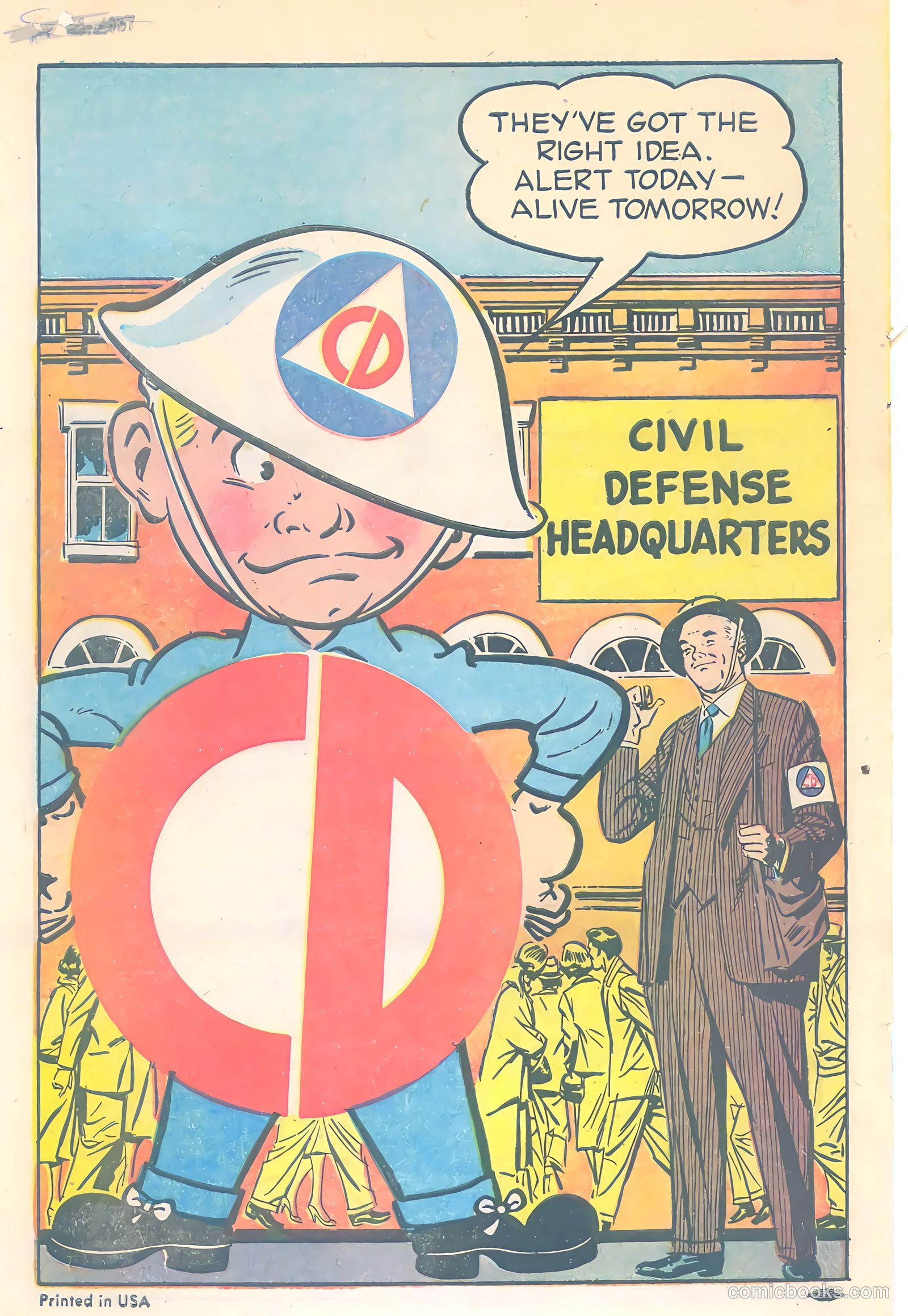 Mr. Civil Defense Tells About Natural Disasters! #1 (1956) — page 16 of 16