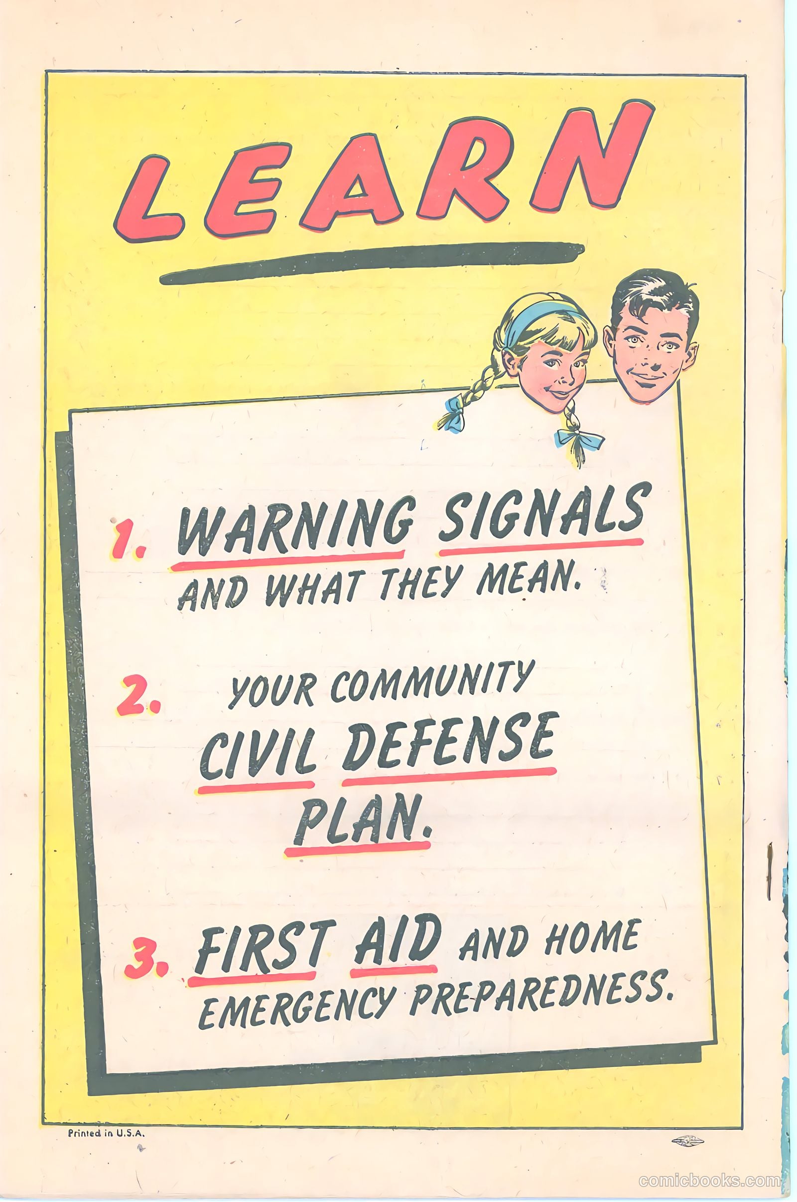 Operation Survival! #1 (1957) — page 33 of 33