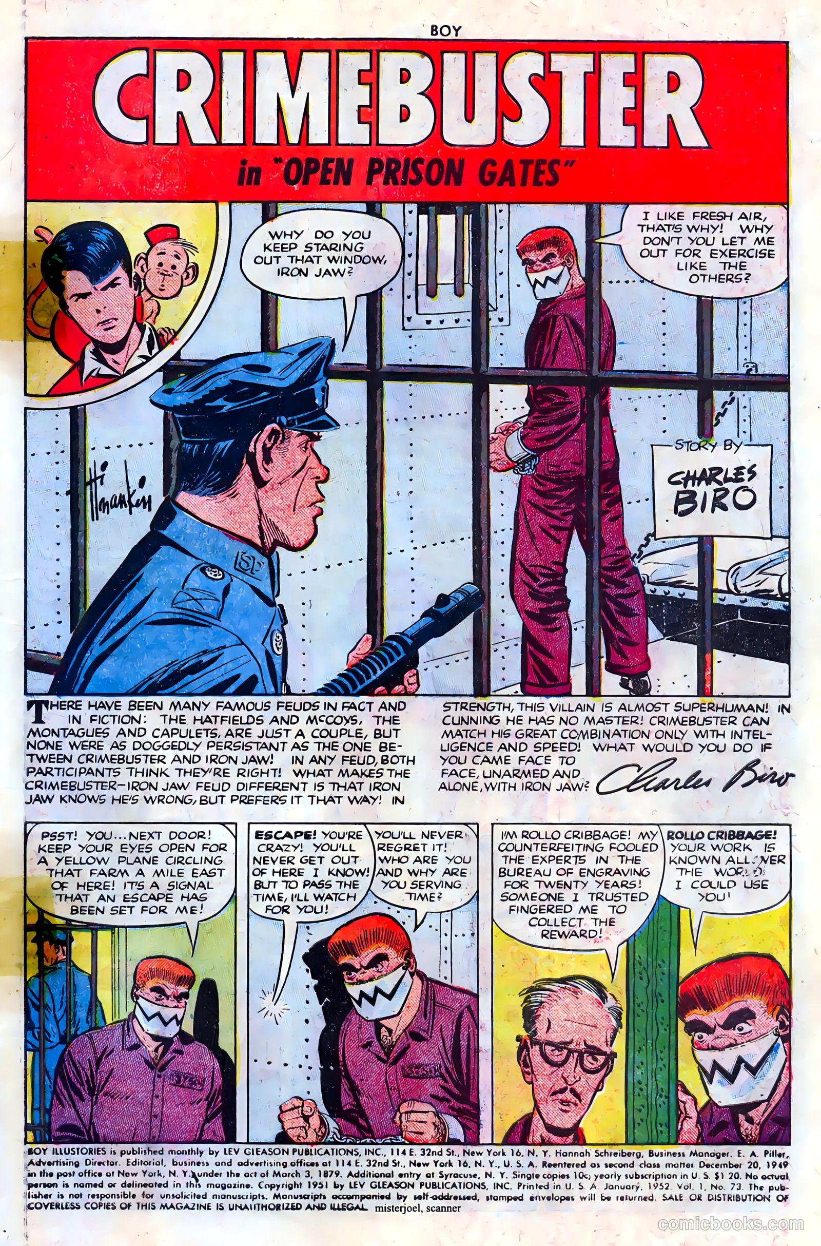 Boy Comics #73 (1950) — page 3 of 36
