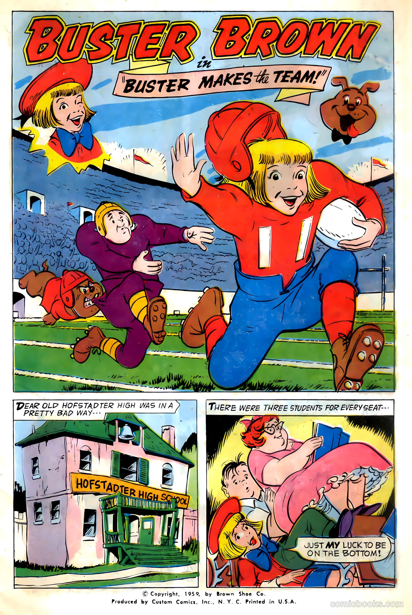 Buster Brown Makes The Team #nn (1959) — page 3 of 20