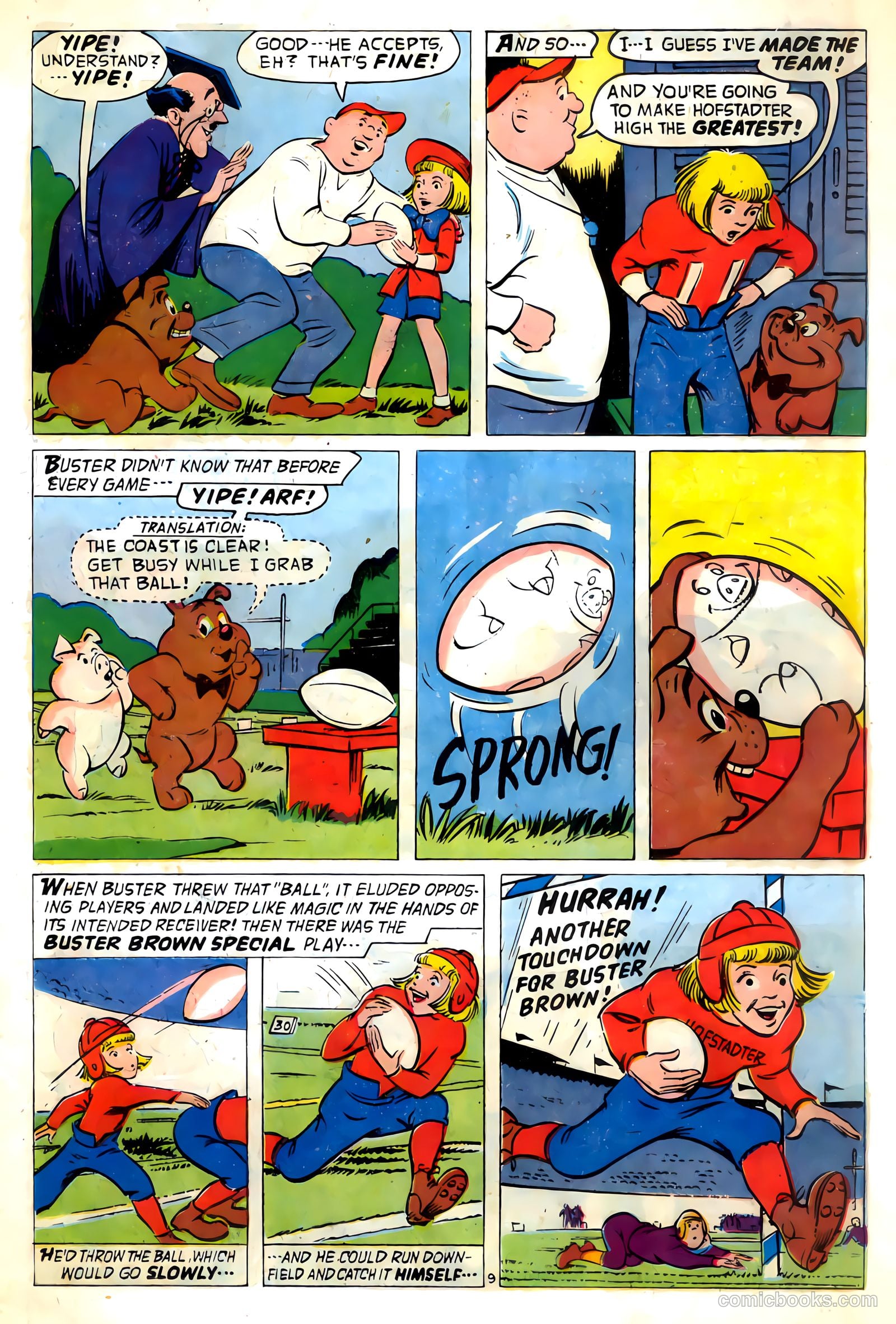 Buster Brown Makes The Team #nn (1959) — page 11 of 20
