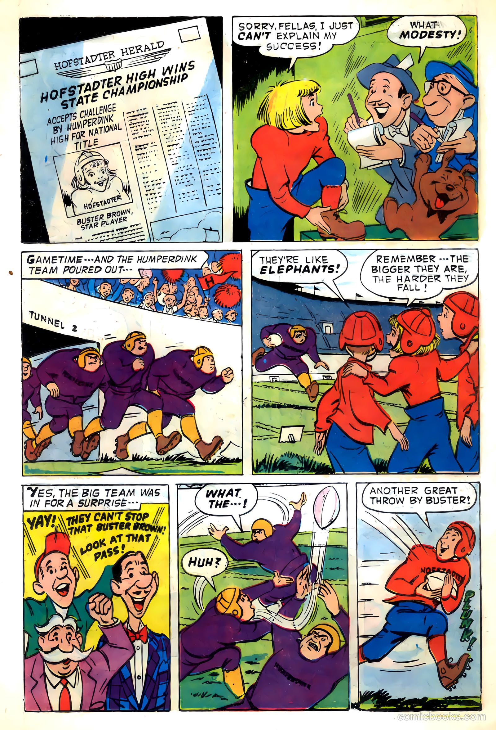 Buster Brown Makes The Team #nn (1959) — page 12 of 20