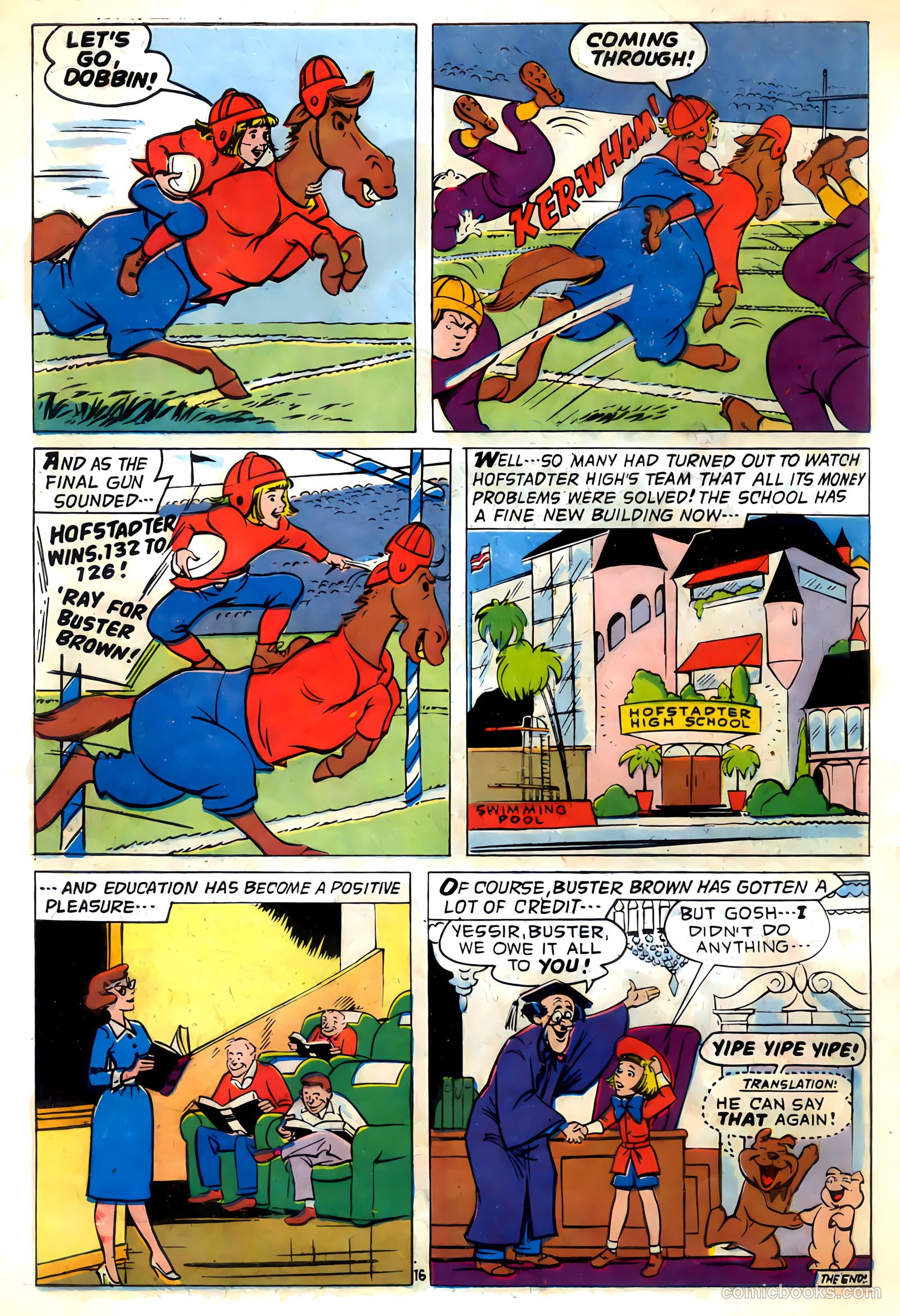 Buster Brown Makes The Team #nn (1959) — page 18 of 20