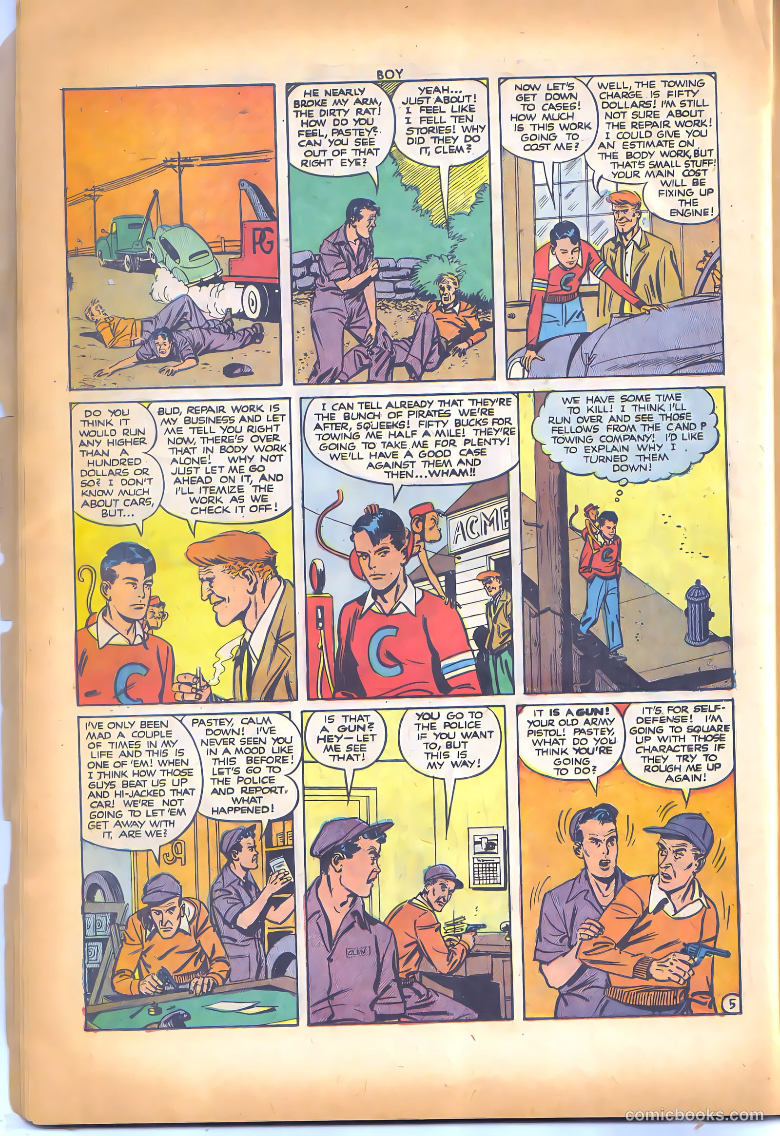 Boy Comics #70 (1950) — page 36 of 52
