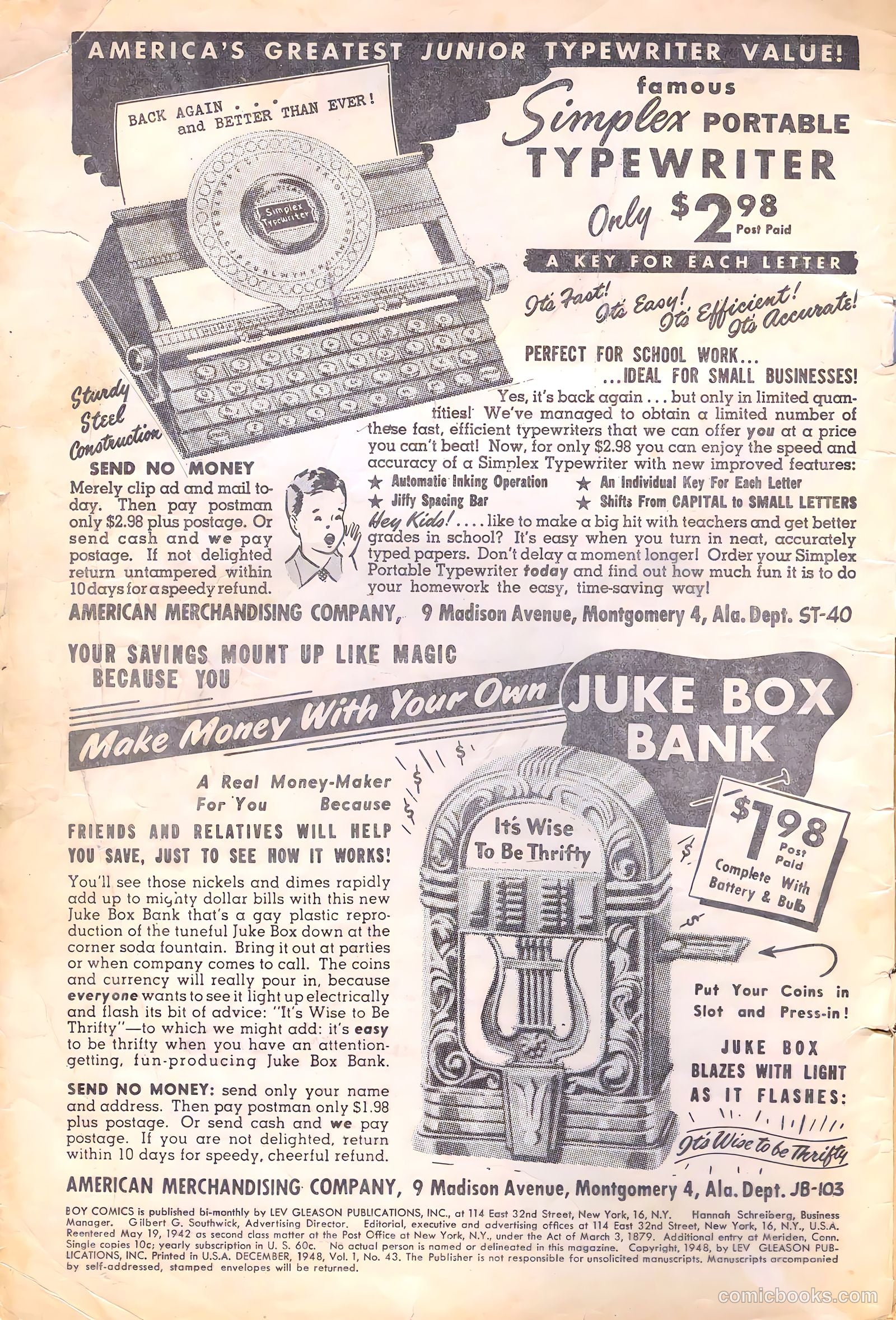 Boy Comics #43 (1950) — page 2 of 52