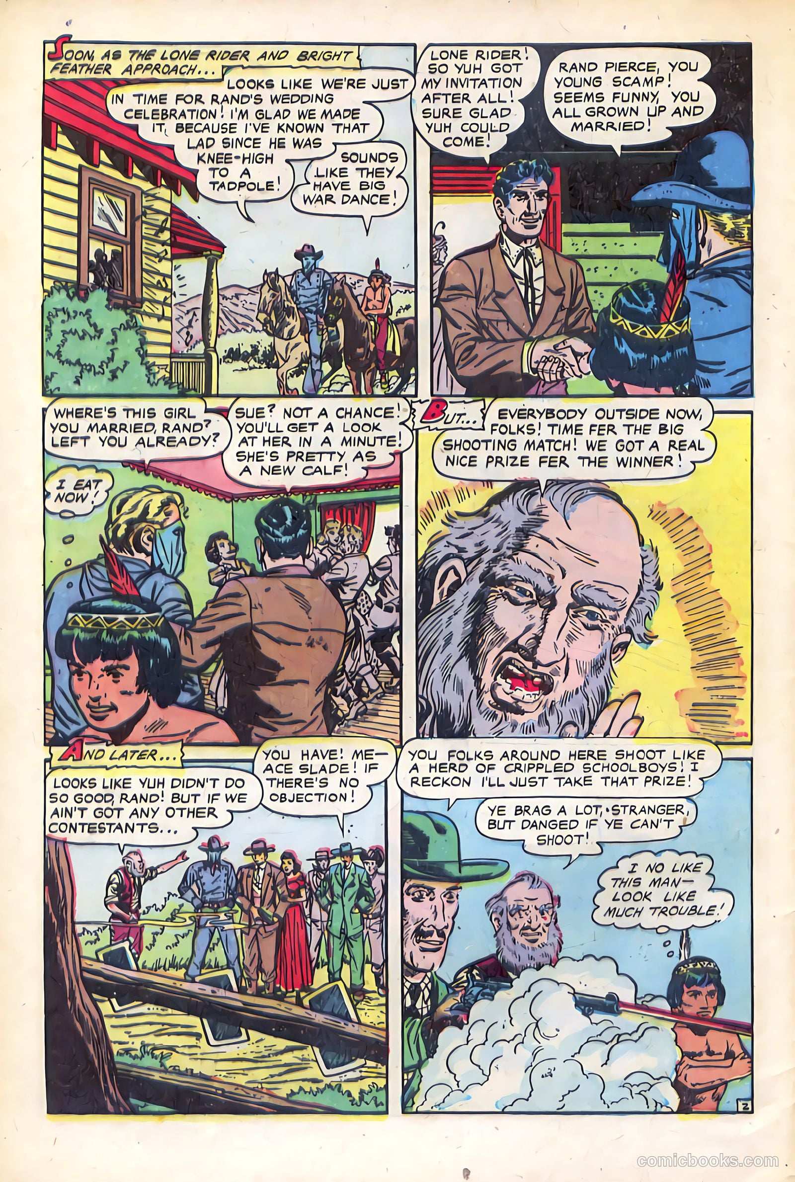 The Lone Rider #14 (1950) — page 4 of 36