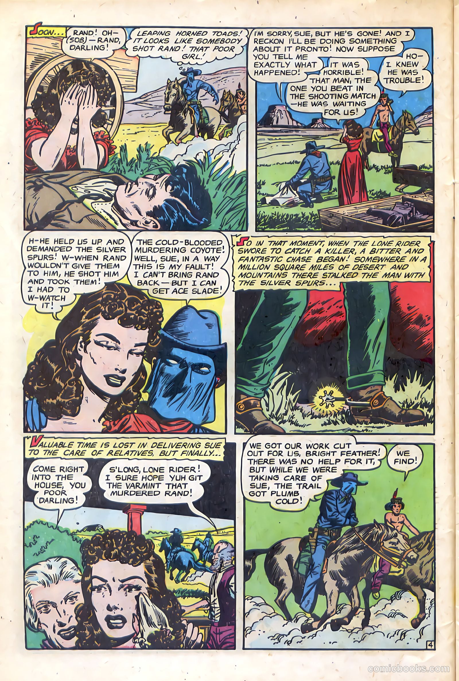 The Lone Rider #14 (1950) — page 6 of 36