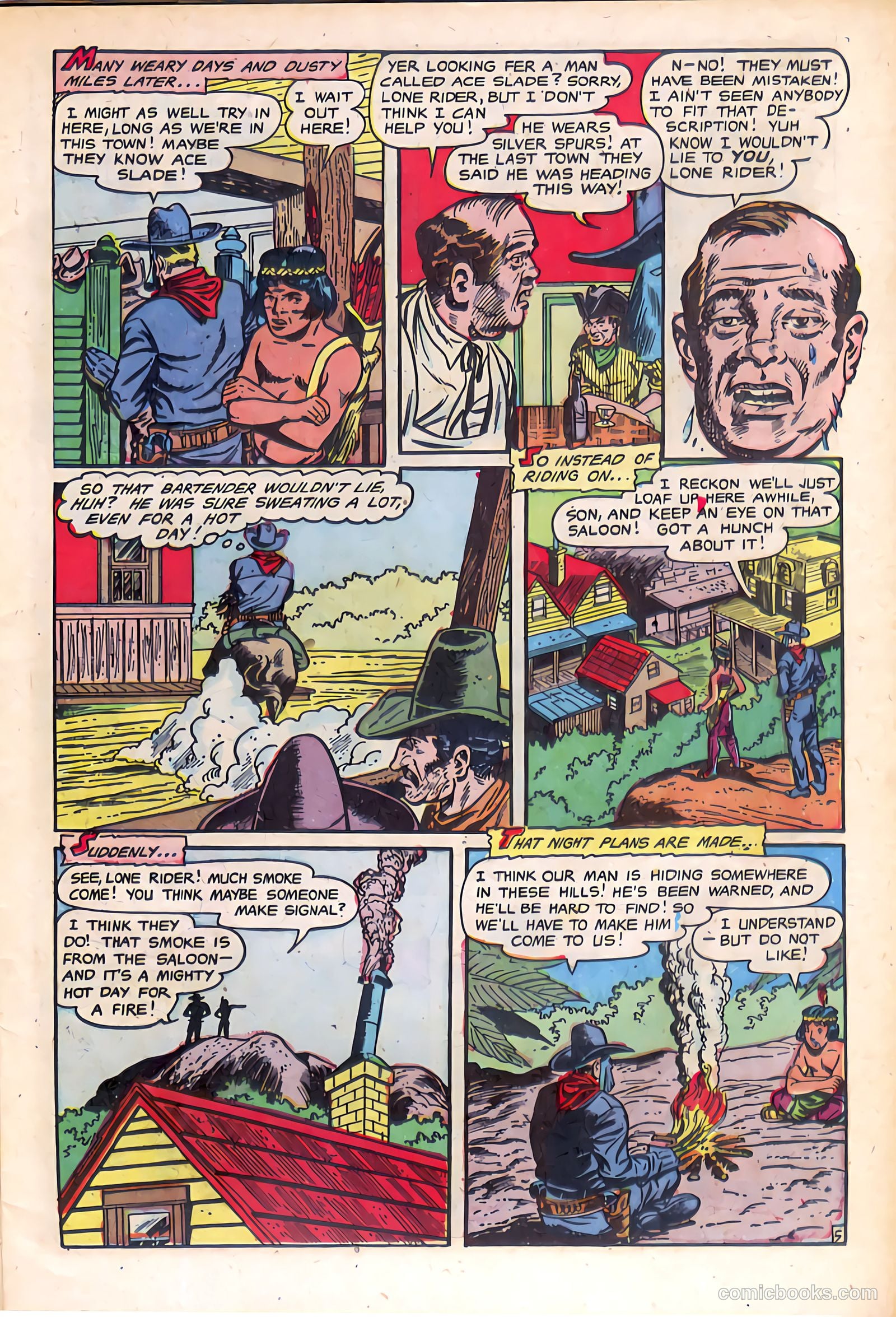 The Lone Rider #14 (1950) — page 7 of 36