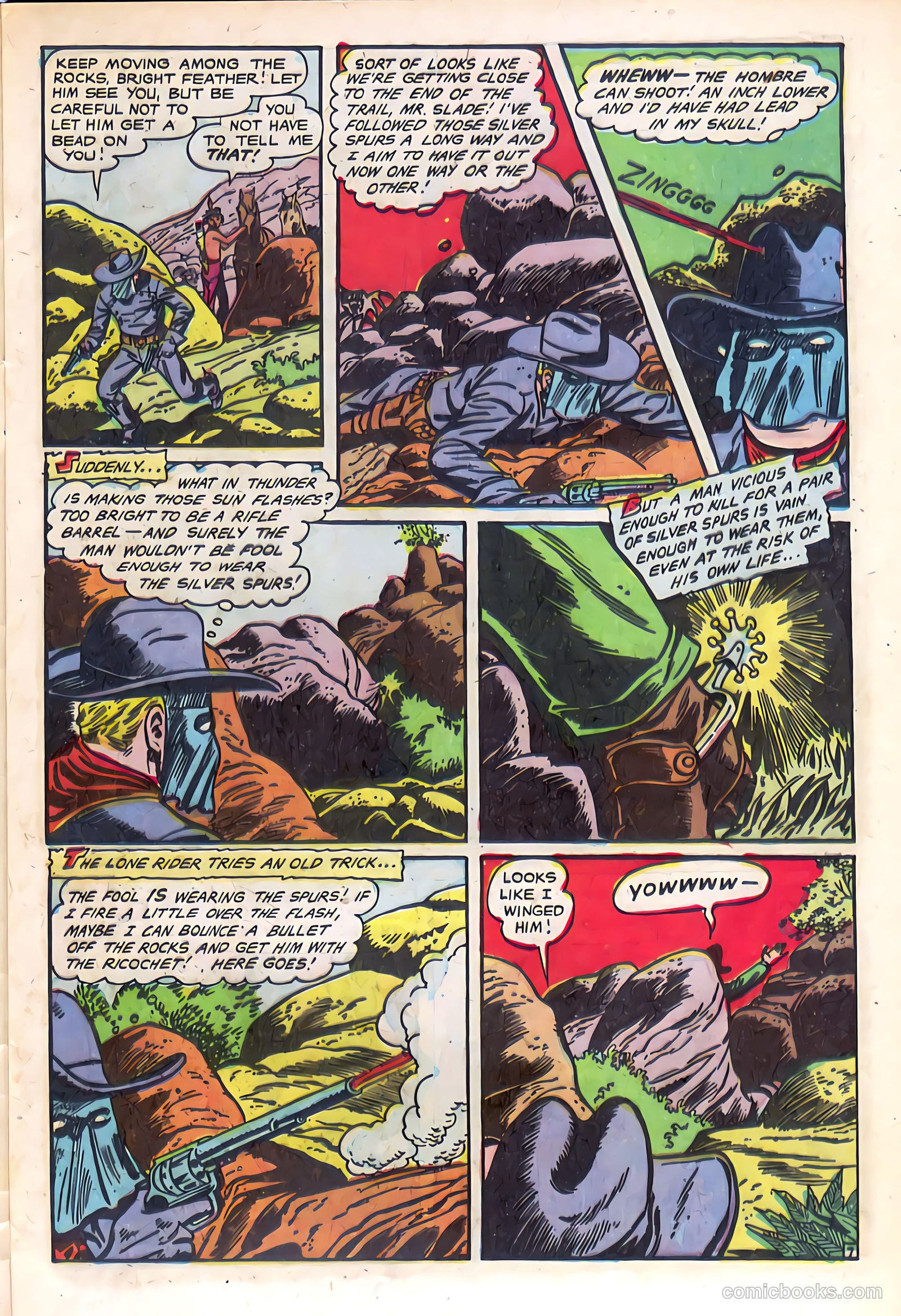 The Lone Rider #14 (1950) — page 9 of 36