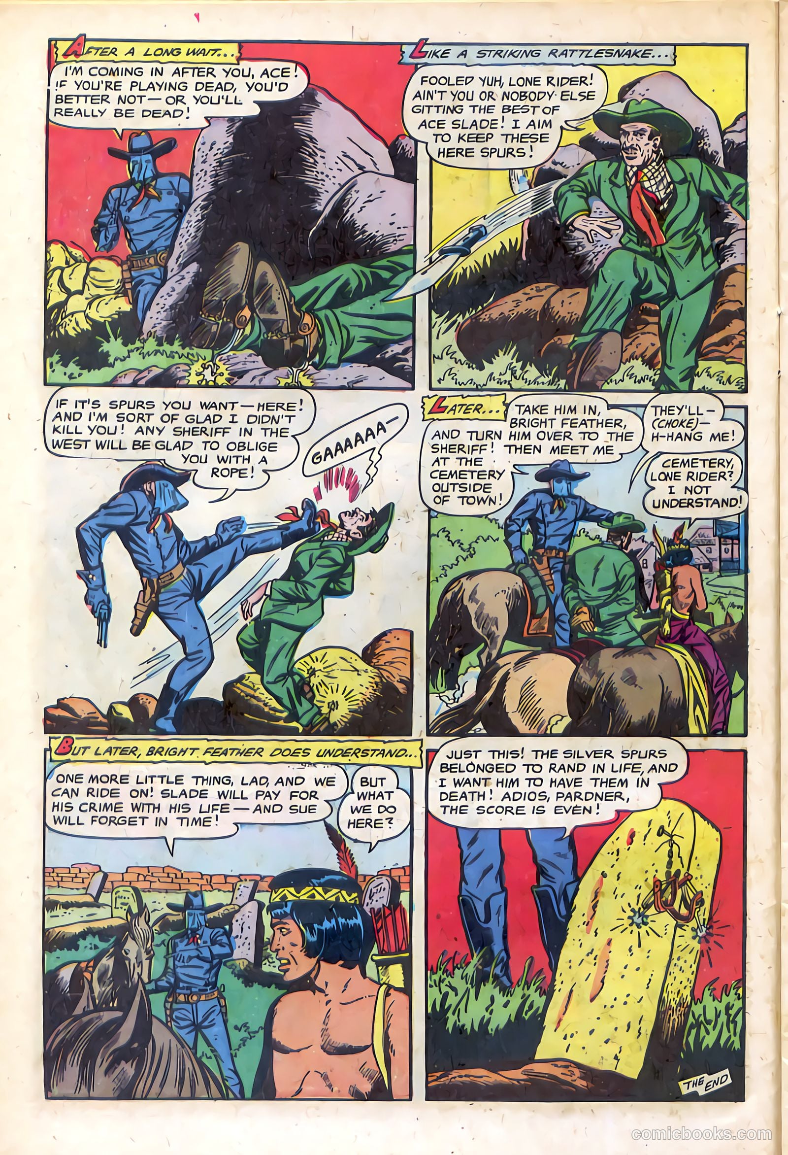 The Lone Rider #14 (1950) — page 10 of 36