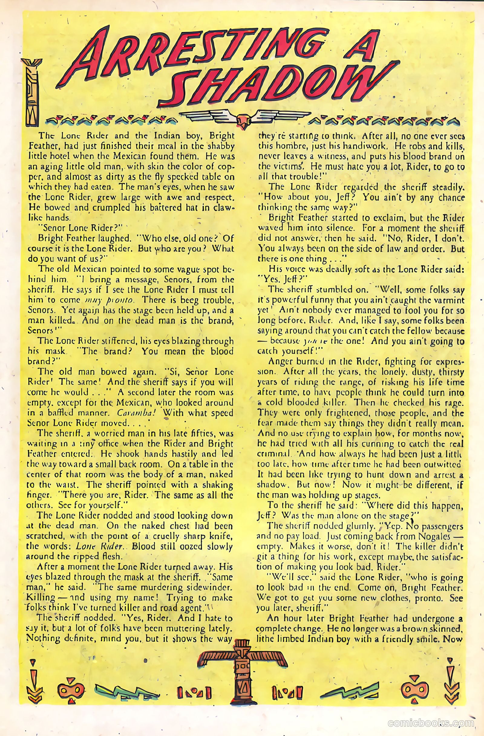 The Lone Rider #14 (1950) — page 17 of 36