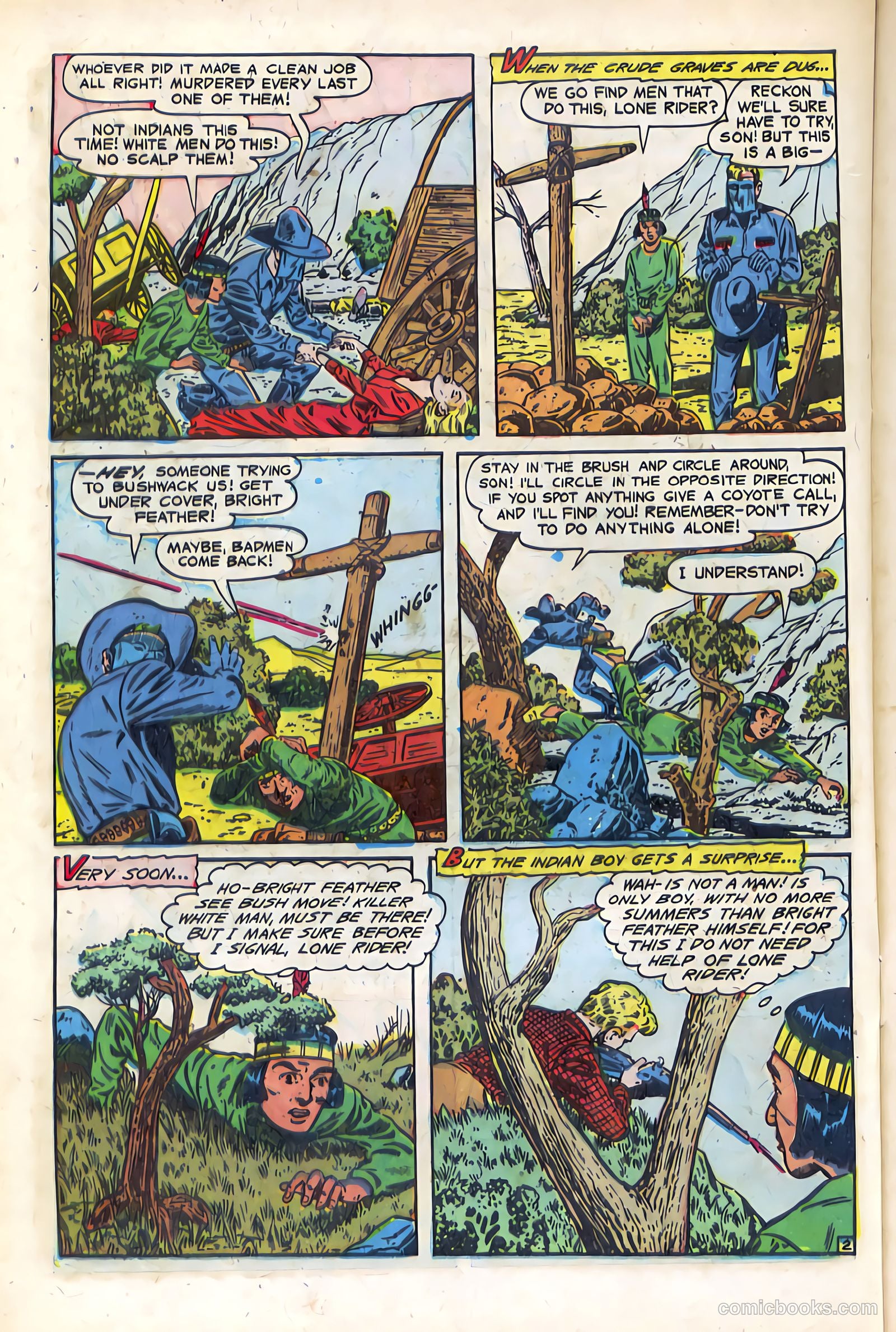 The Lone Rider #14 (1950) — page 20 of 36