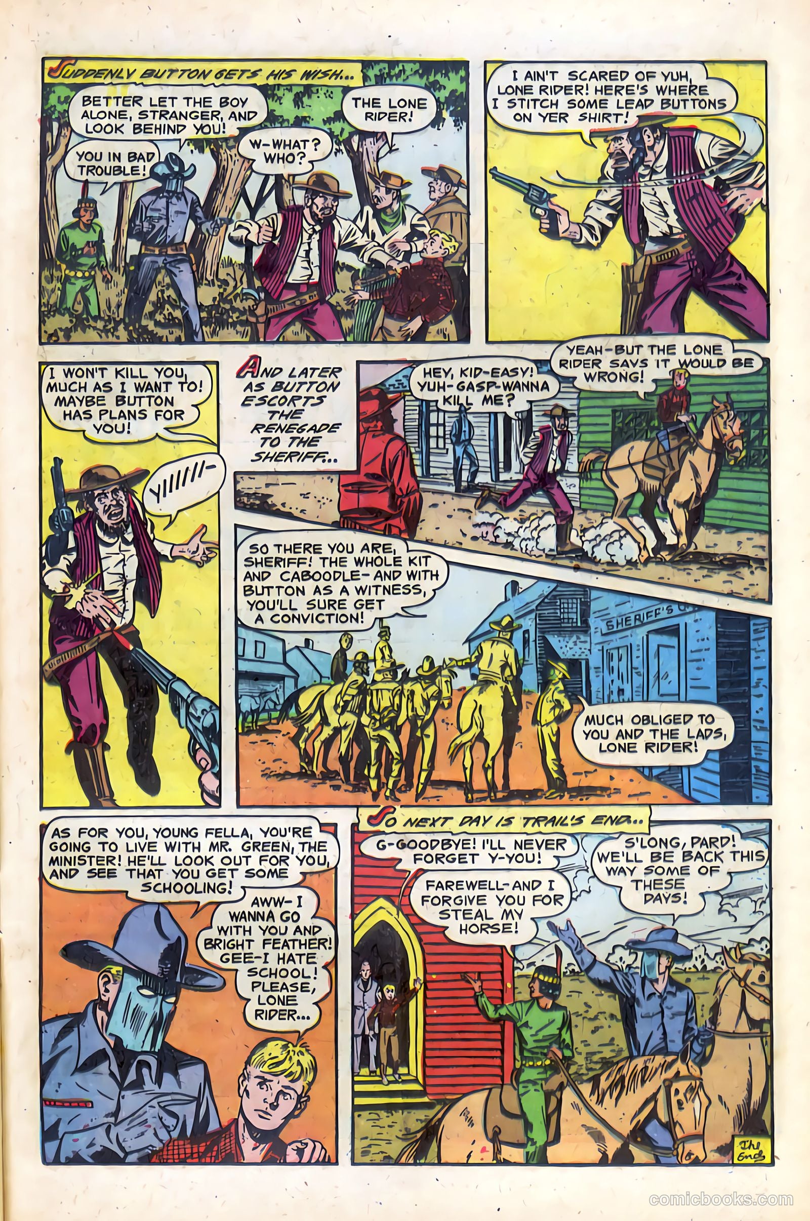 The Lone Rider #14 (1950) — page 25 of 36