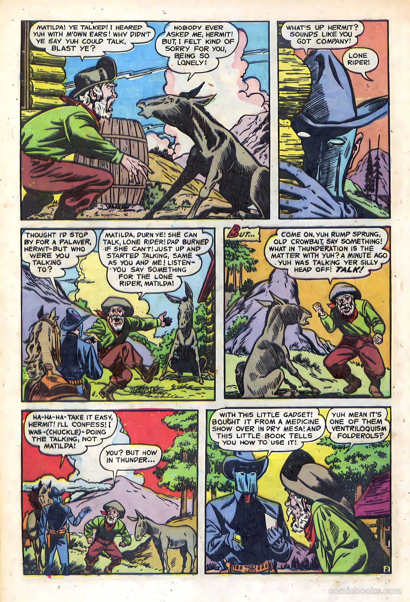 The Lone Rider #14 (1950) — page 28 of 36