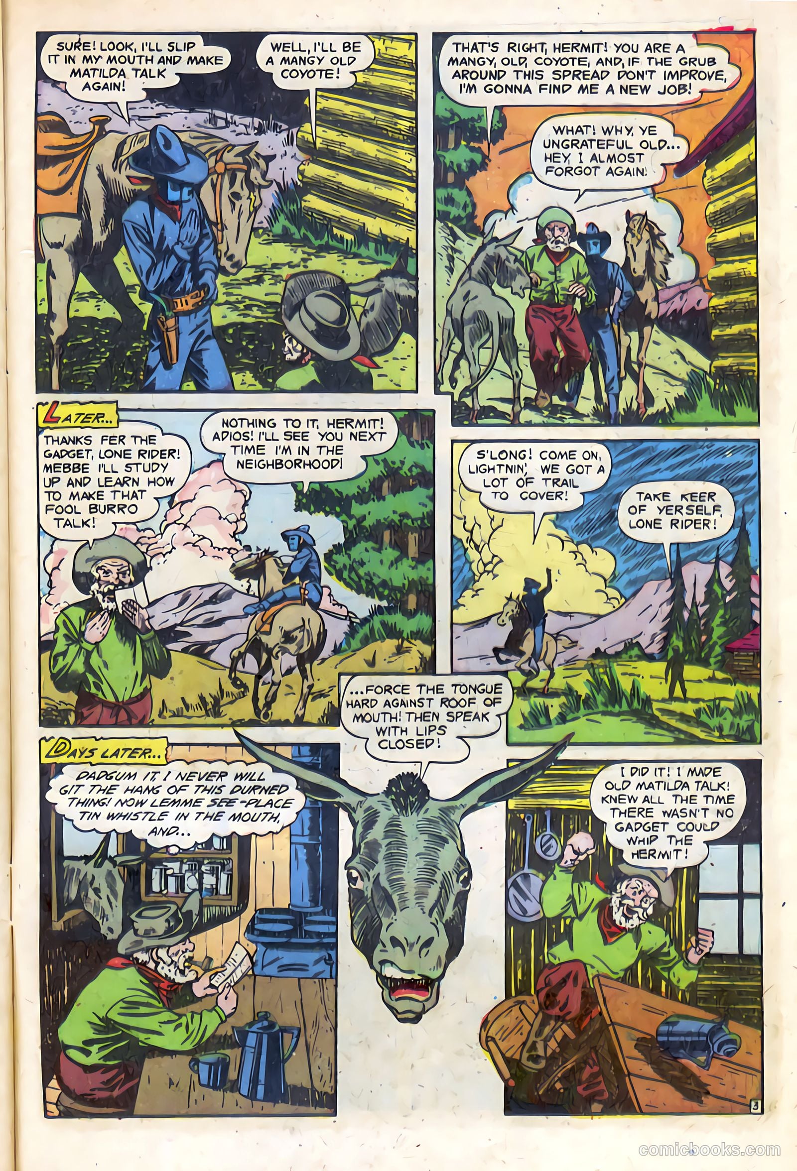 The Lone Rider #14 (1950) — page 29 of 36