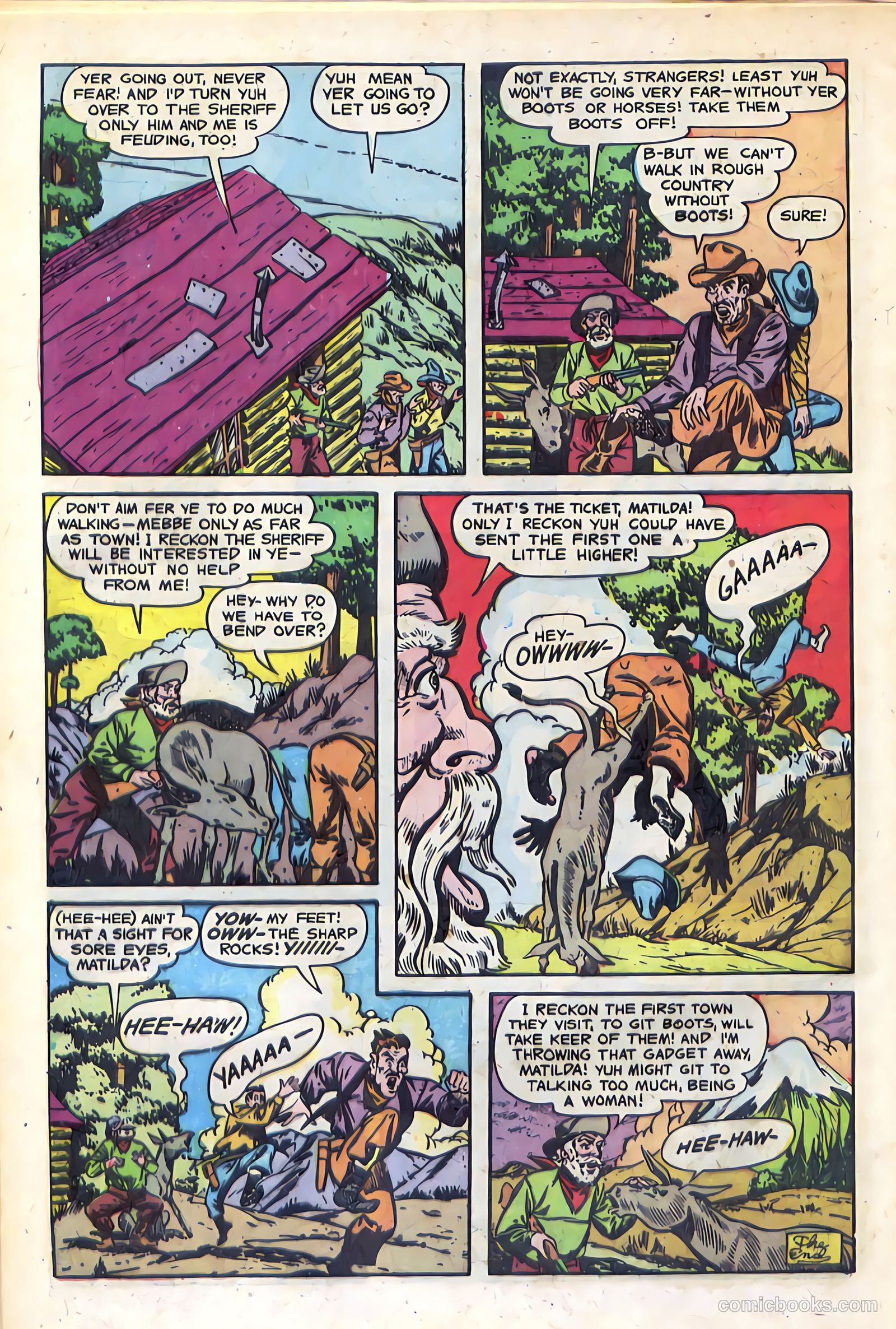 The Lone Rider #14 (1950) — page 32 of 36