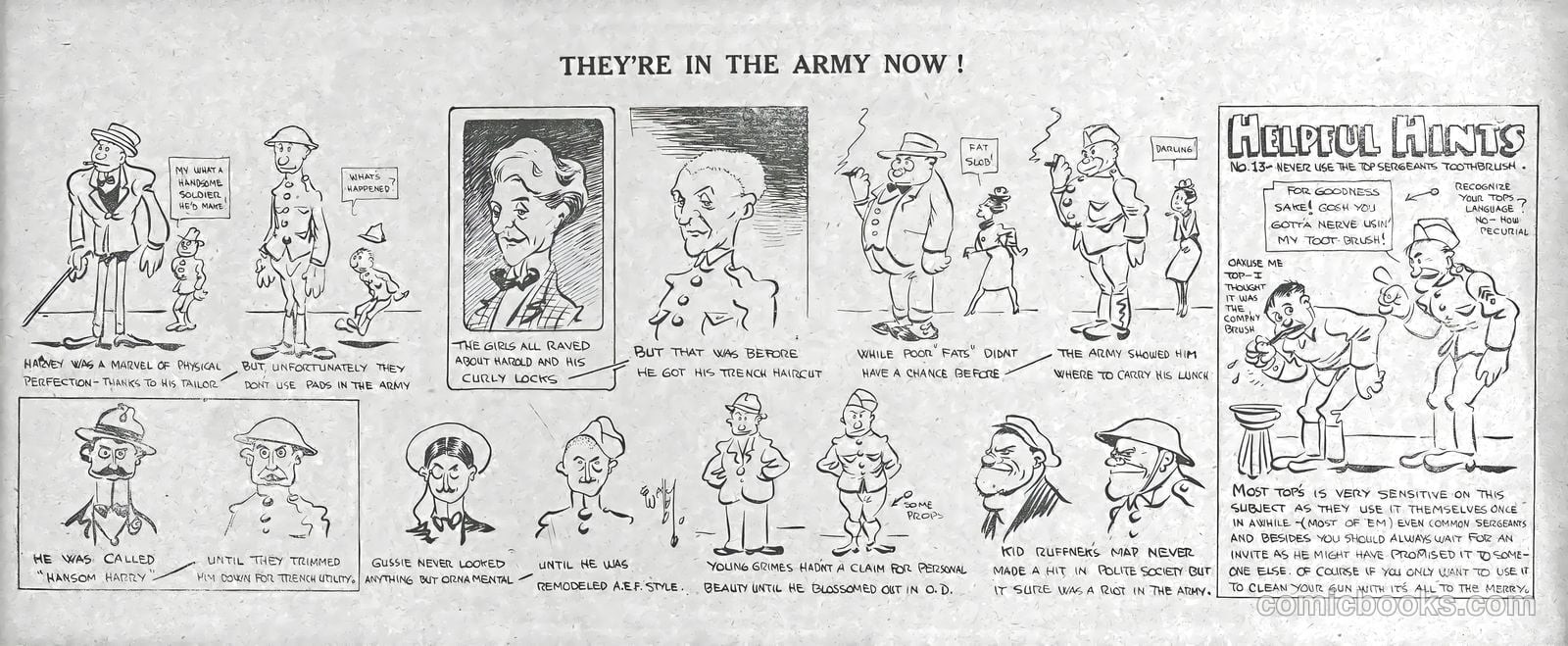 Wally - His Cartoons of the A.E.F. #nn (1919) — page 13 of 51