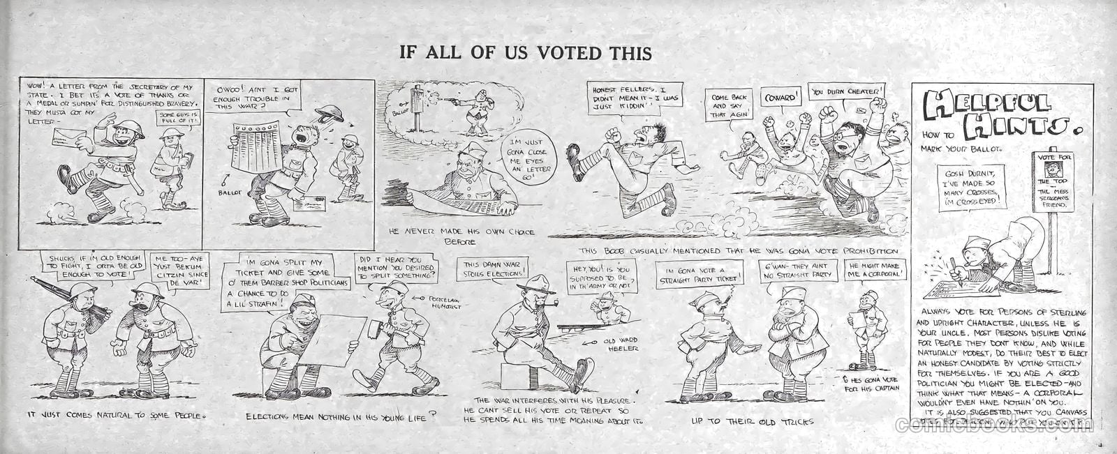 Wally - His Cartoons of the A.E.F. #nn (1919) — page 35 of 51