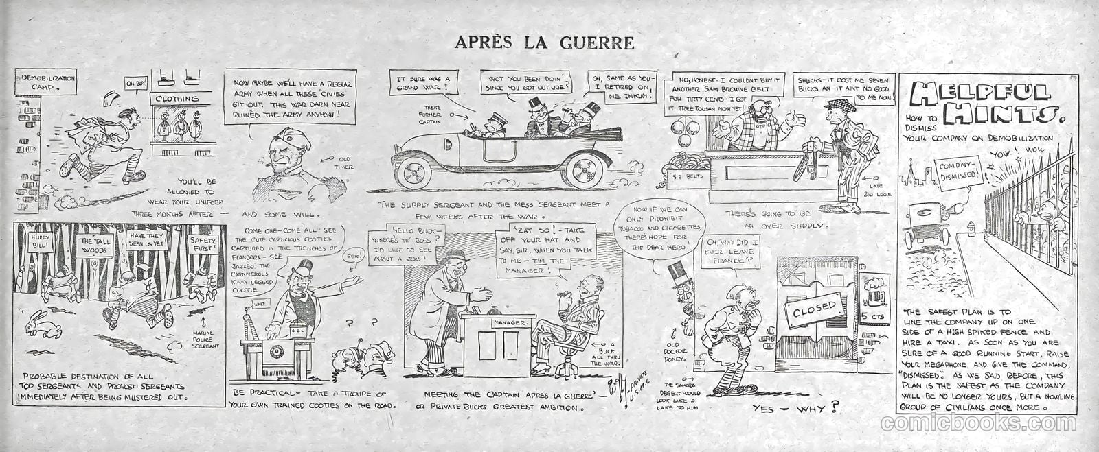 Wally - His Cartoons of the A.E.F. #nn (1919) — page 42 of 51