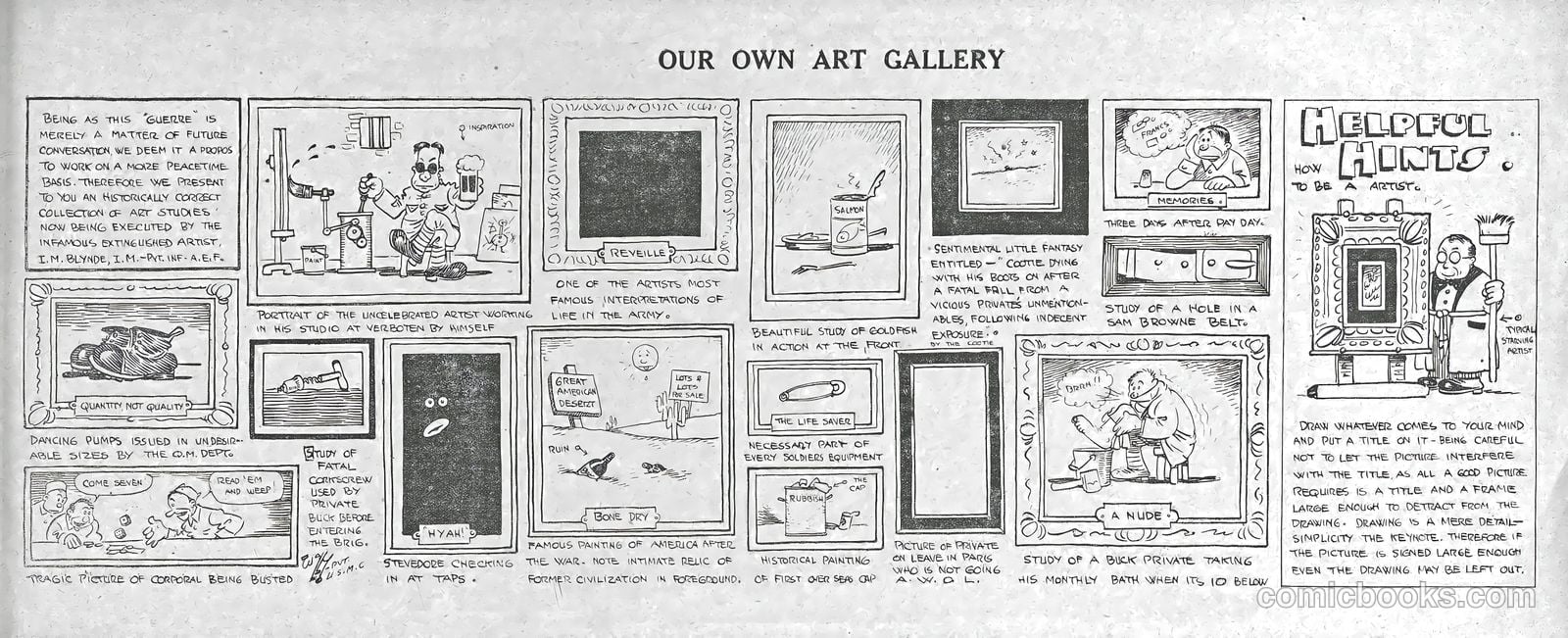 Wally - His Cartoons of the A.E.F. #nn (1919) — page 44 of 51