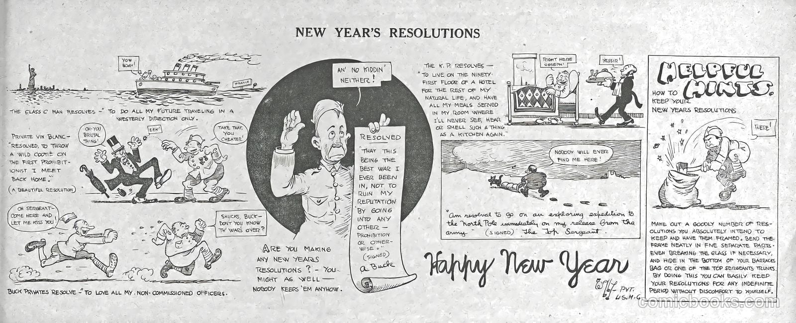 Wally - His Cartoons of the A.E.F. #nn (1919) — page 46 of 51